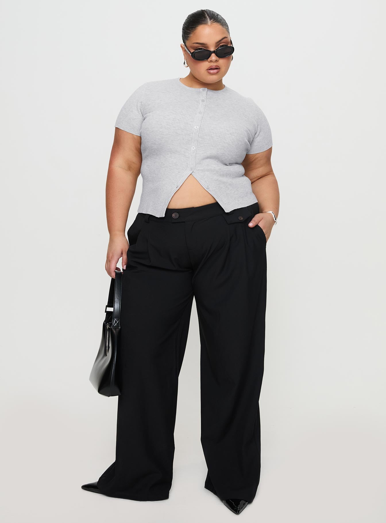 Sallon Low Rise Pants Black - Image 9