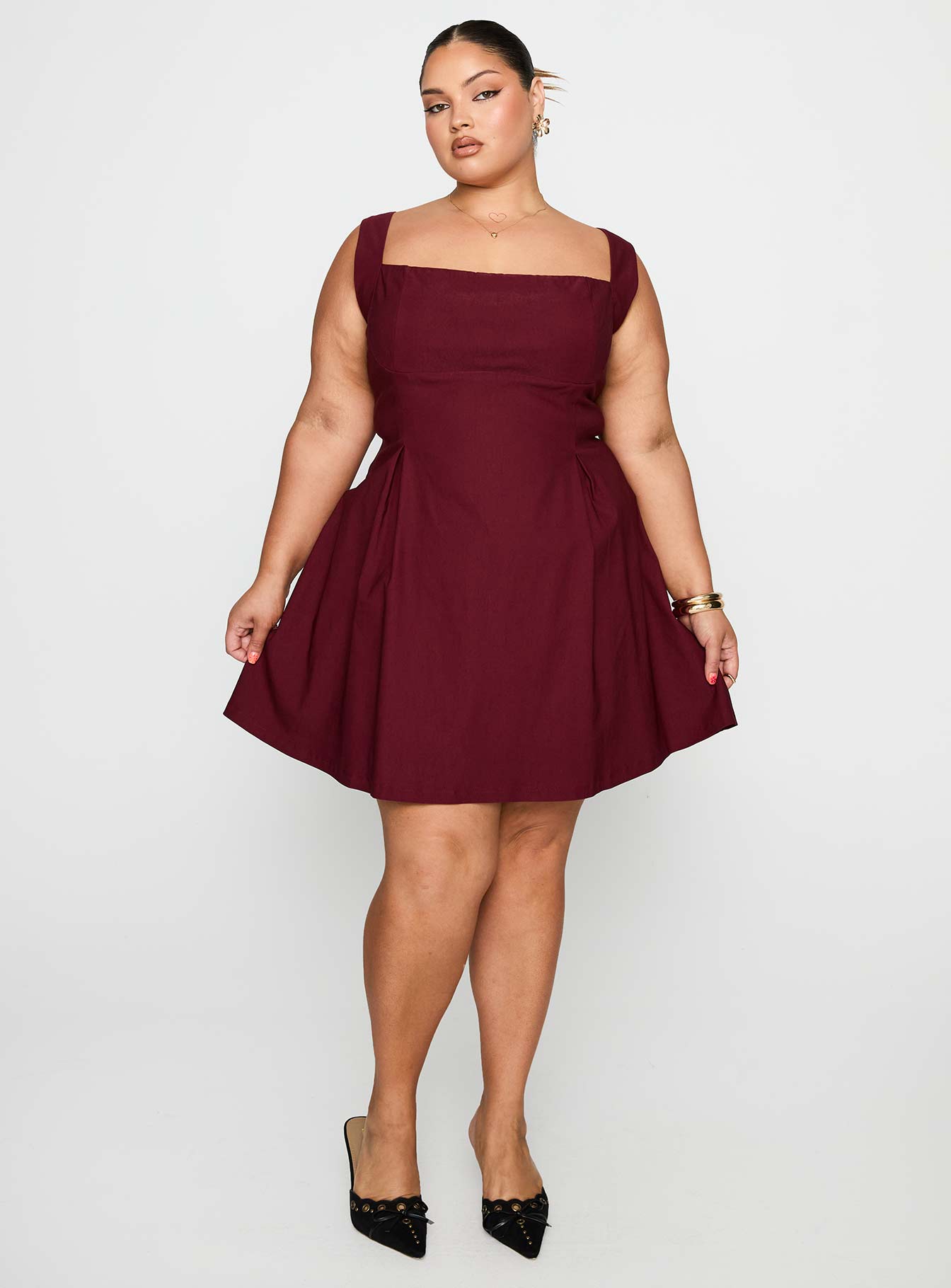 Alternative view of Xanthus Mini Dress Red Curve