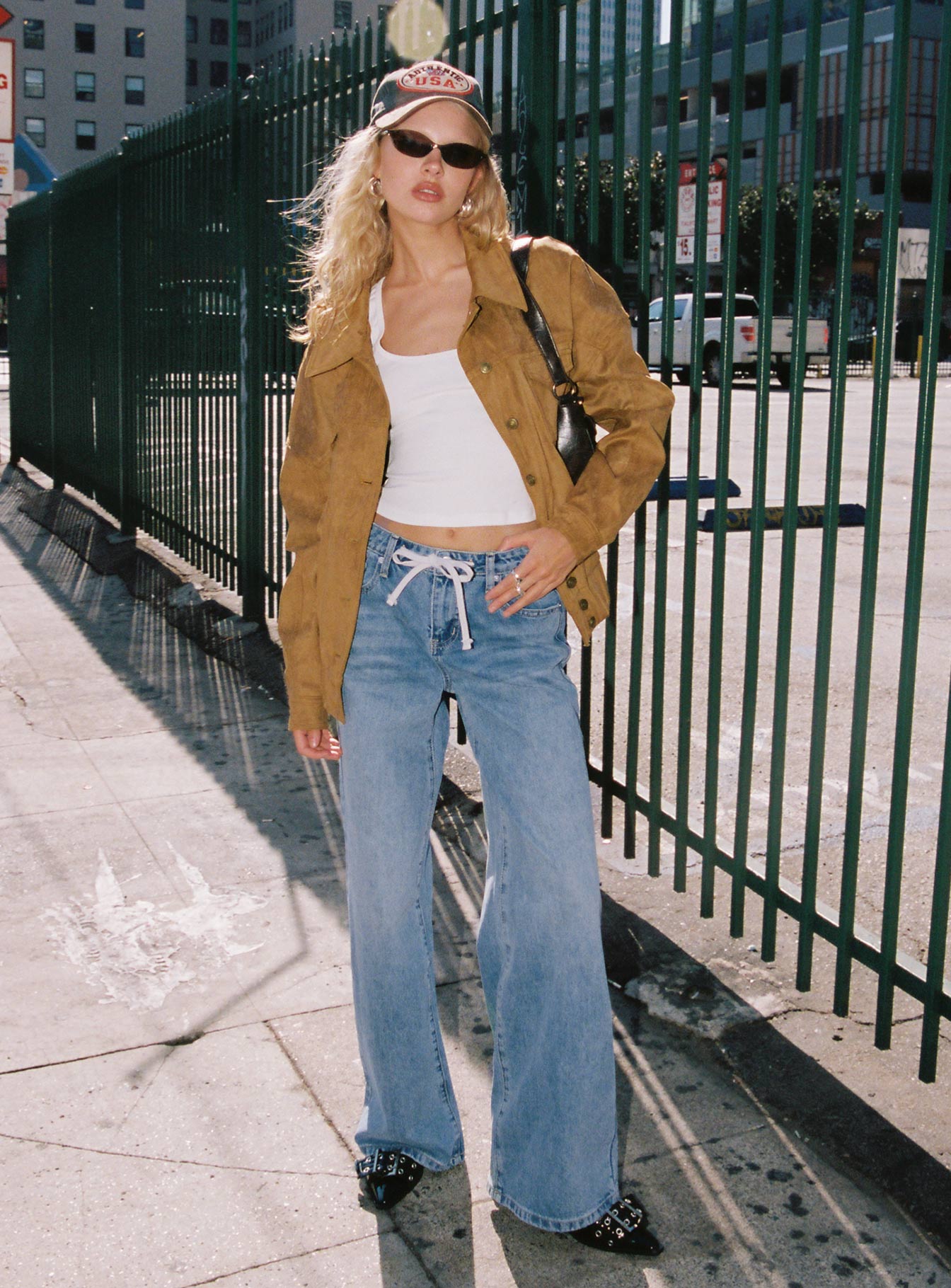Ristretto Faux Suede Bomber Brown - Image 10