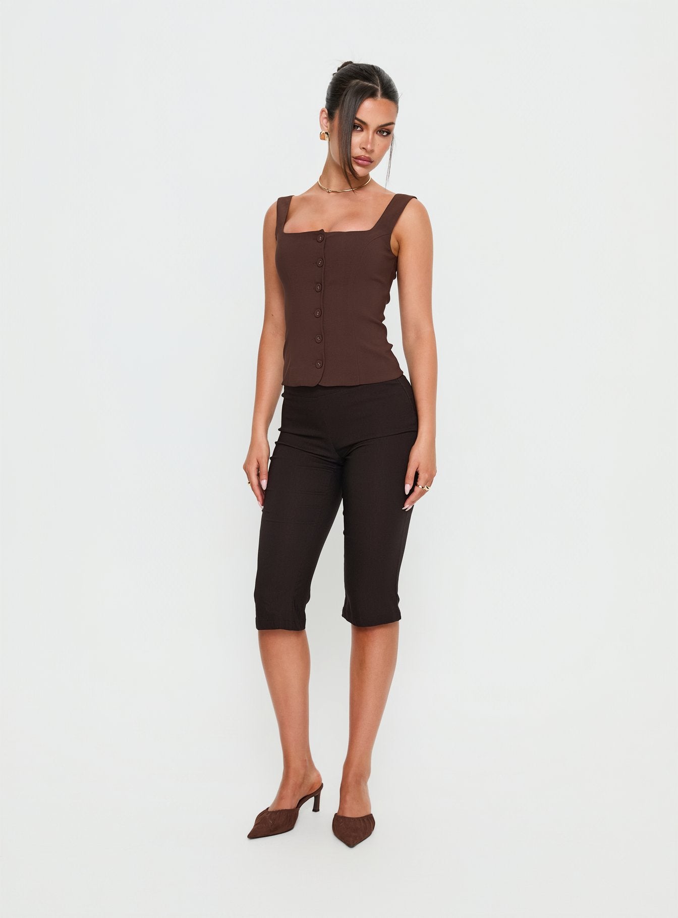 Zamie Top Chocolate - Image 2