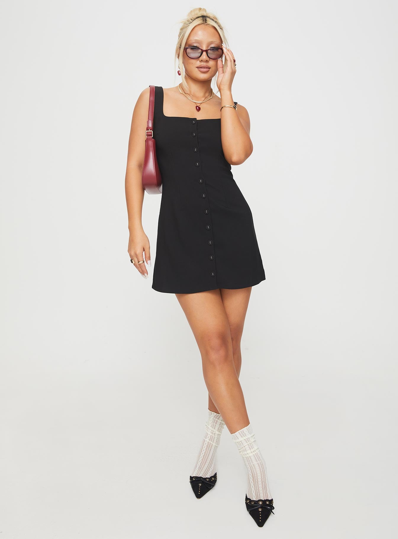 Alternative view of Zamie Mini Dress Black