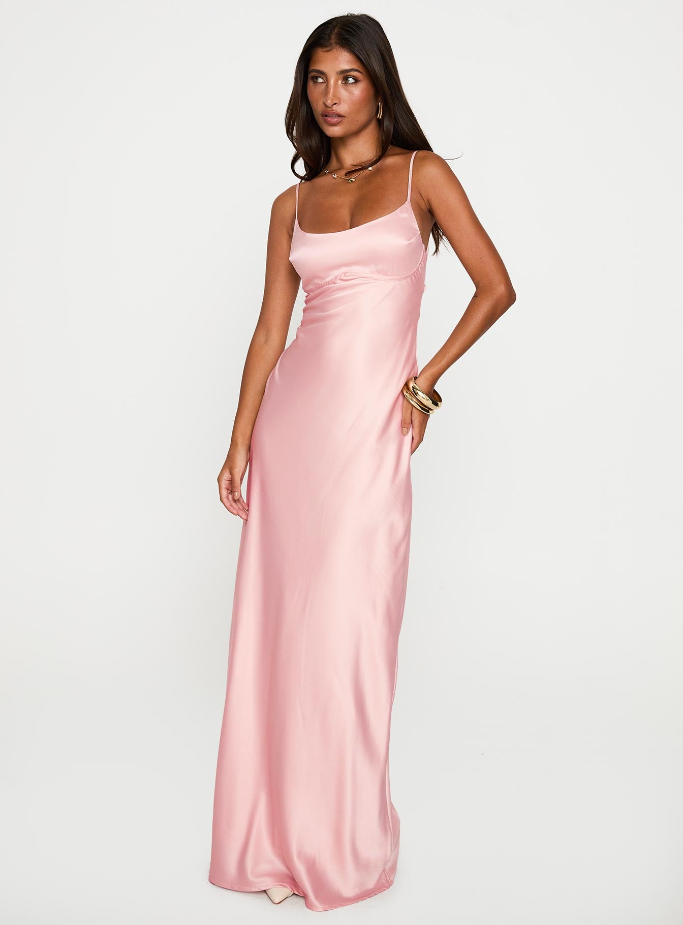 Ravia Maxi Dress Pink - Image 3