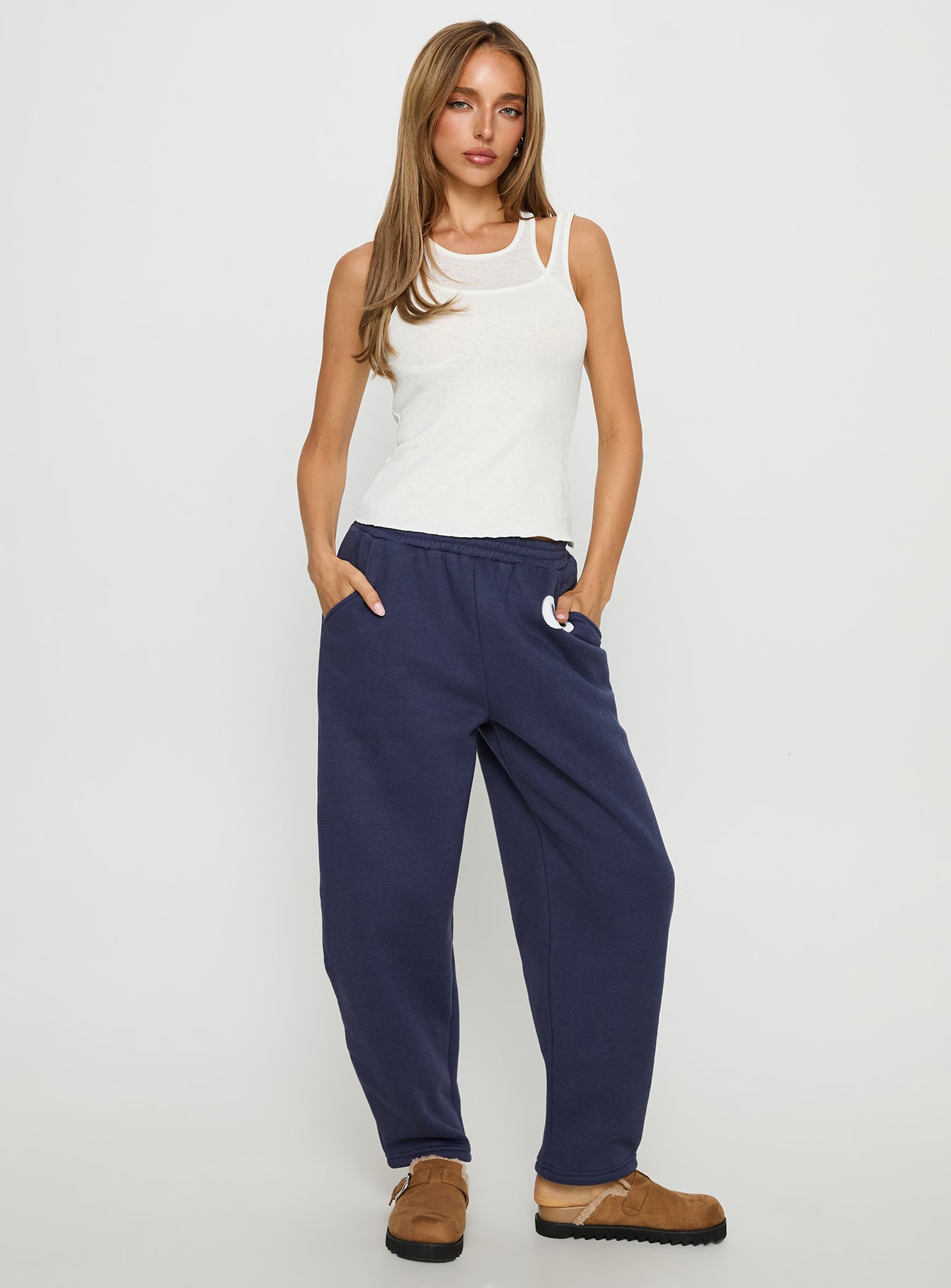 Alternative view of Route 08 Barrel Track Pant Navy