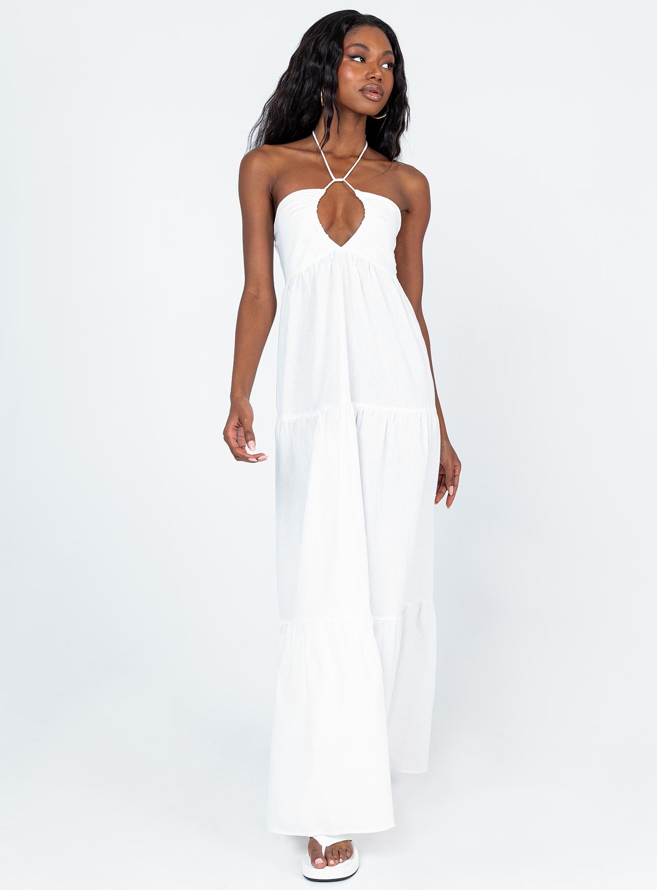 Lincoln Maxi Dress White - Image 3
