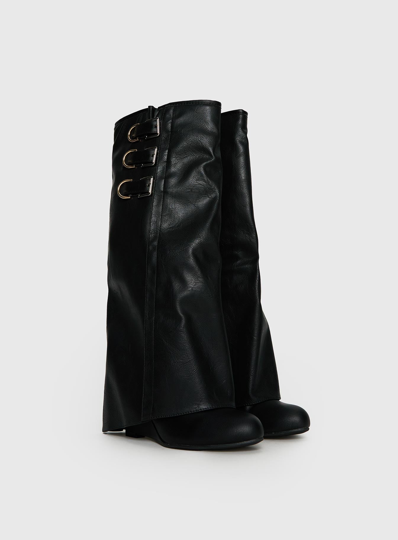 Alternative view of Ritz Knee High Boots Black