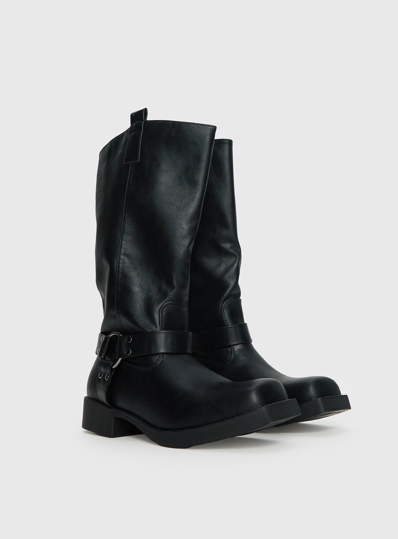 Alternative view of Wrecked Western Boots Black