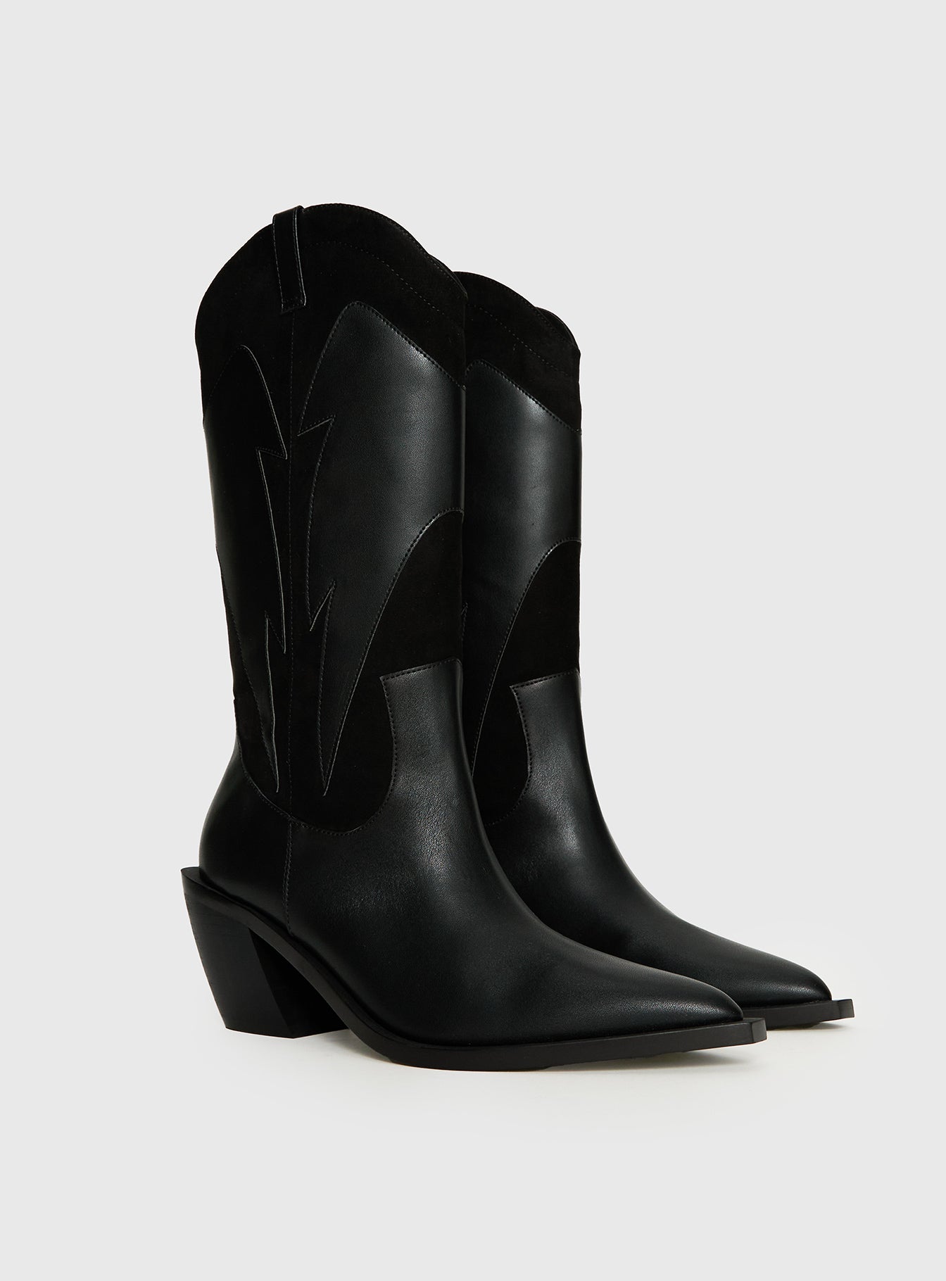 Alternative view of Takes You Far Cowboy Boot Black