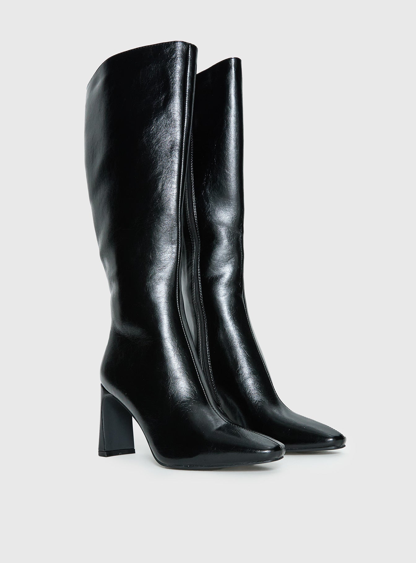 Alternative view of Sawyer Knee High Boots Black Crinkle