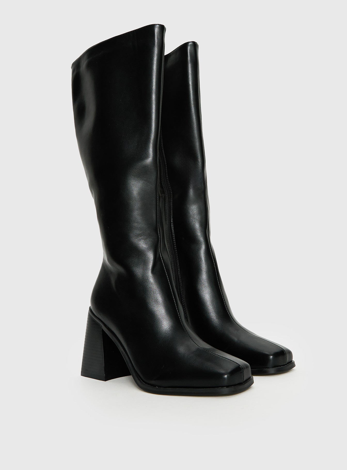 Alternative view of Renzo Knee High Boots Black