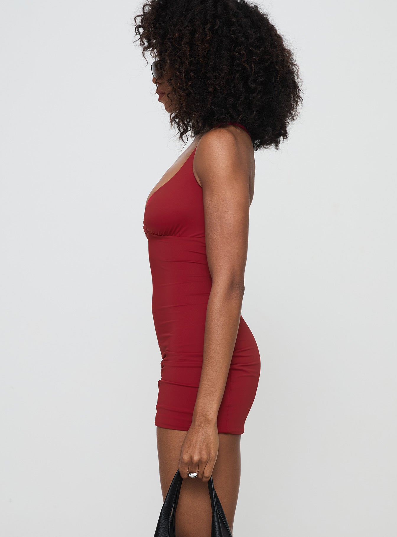 Wandella Mini Dress Red - Image 4