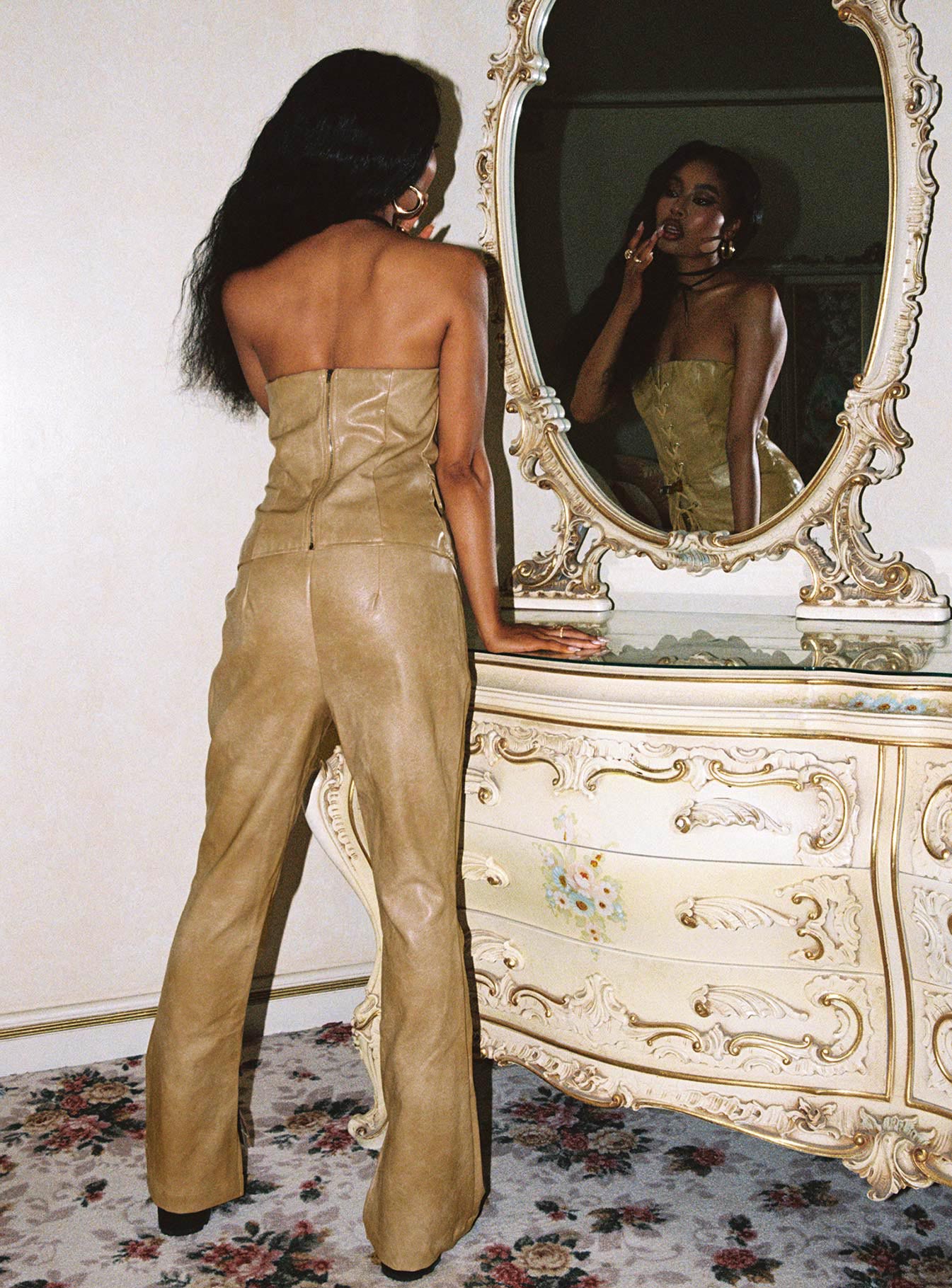Alternative view of Roddie Lace Up Pants Brown