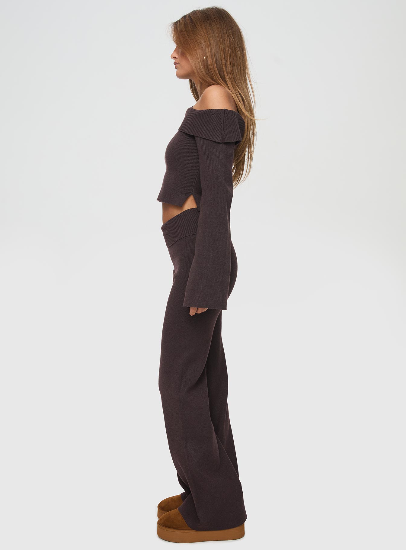 Try Me Knit Pants Chocolate - Image 3