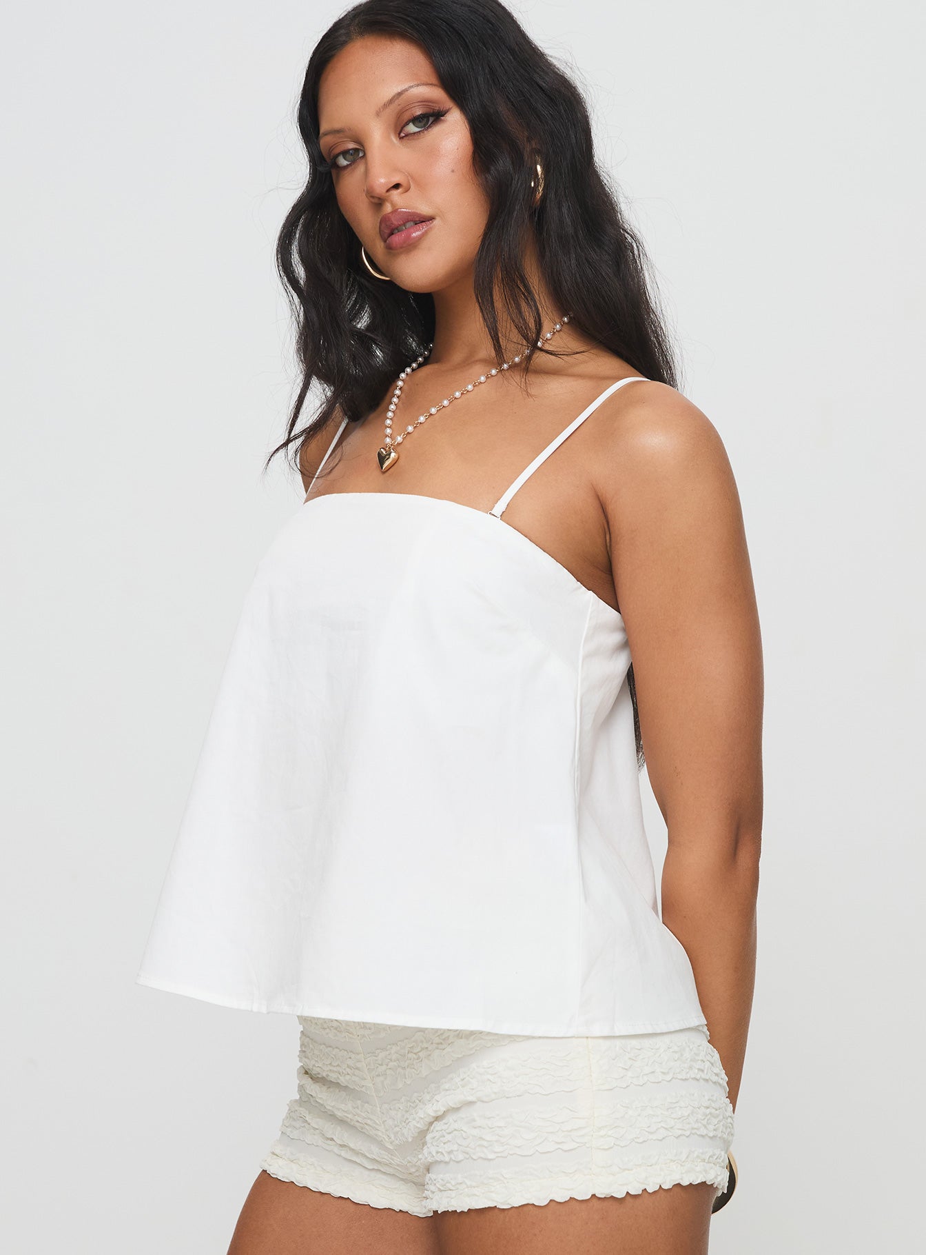 Trapeze Strapless Top White - Image 4