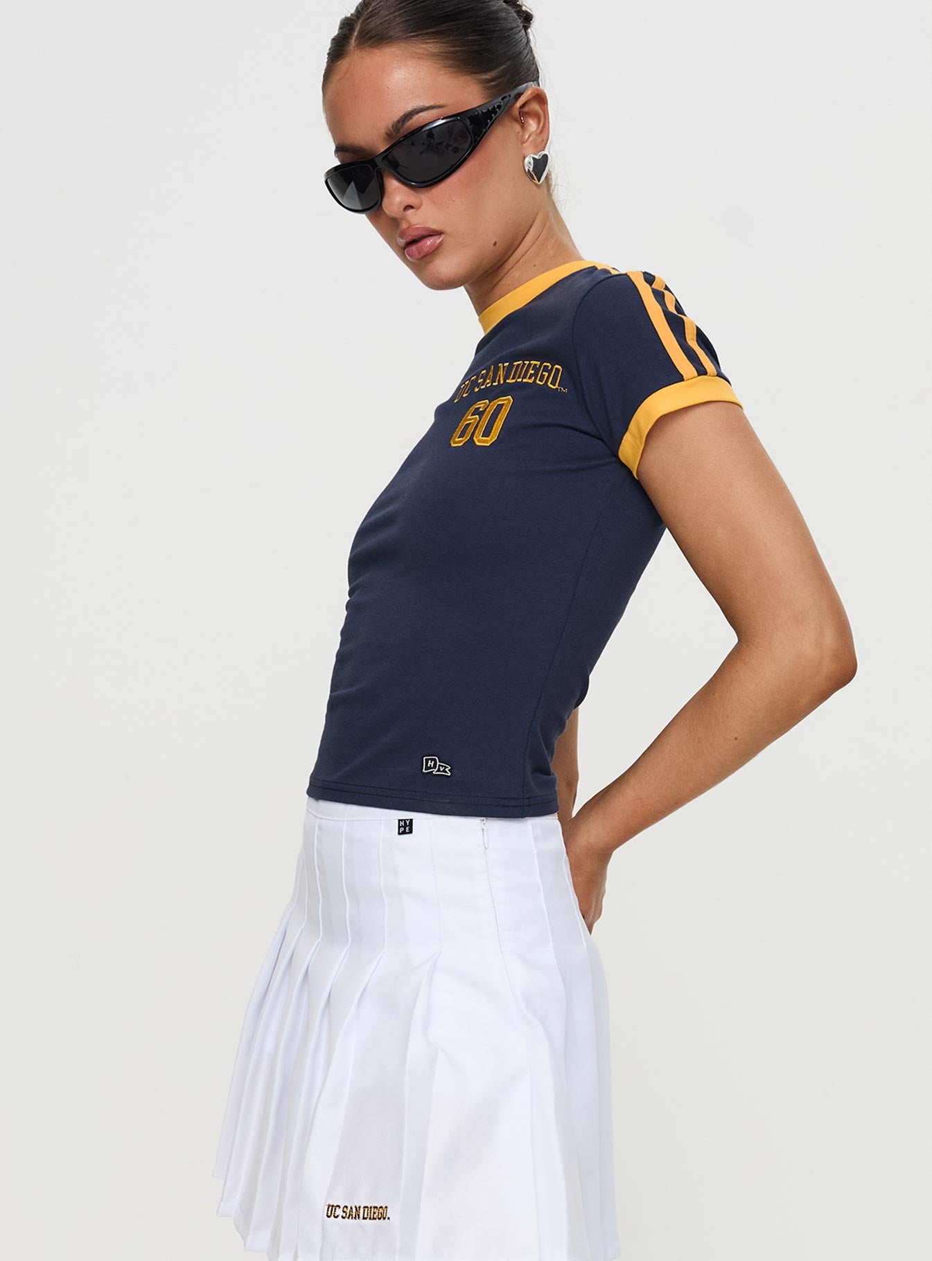 Ucsd Goalie Baby Tee Navy - Image 4