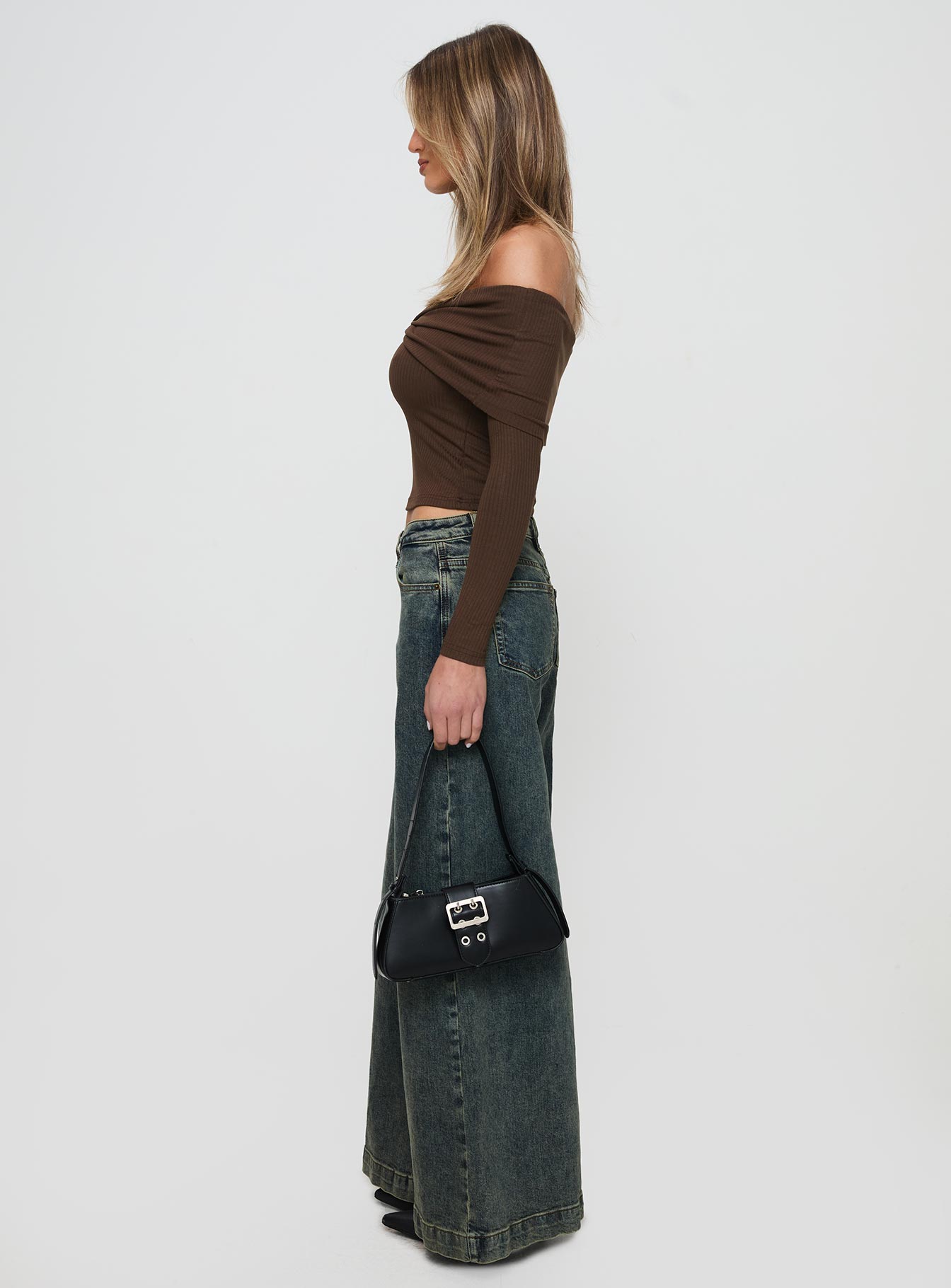 Ziggie Low Rise Baggy Jeans Antique Wash - Image 3