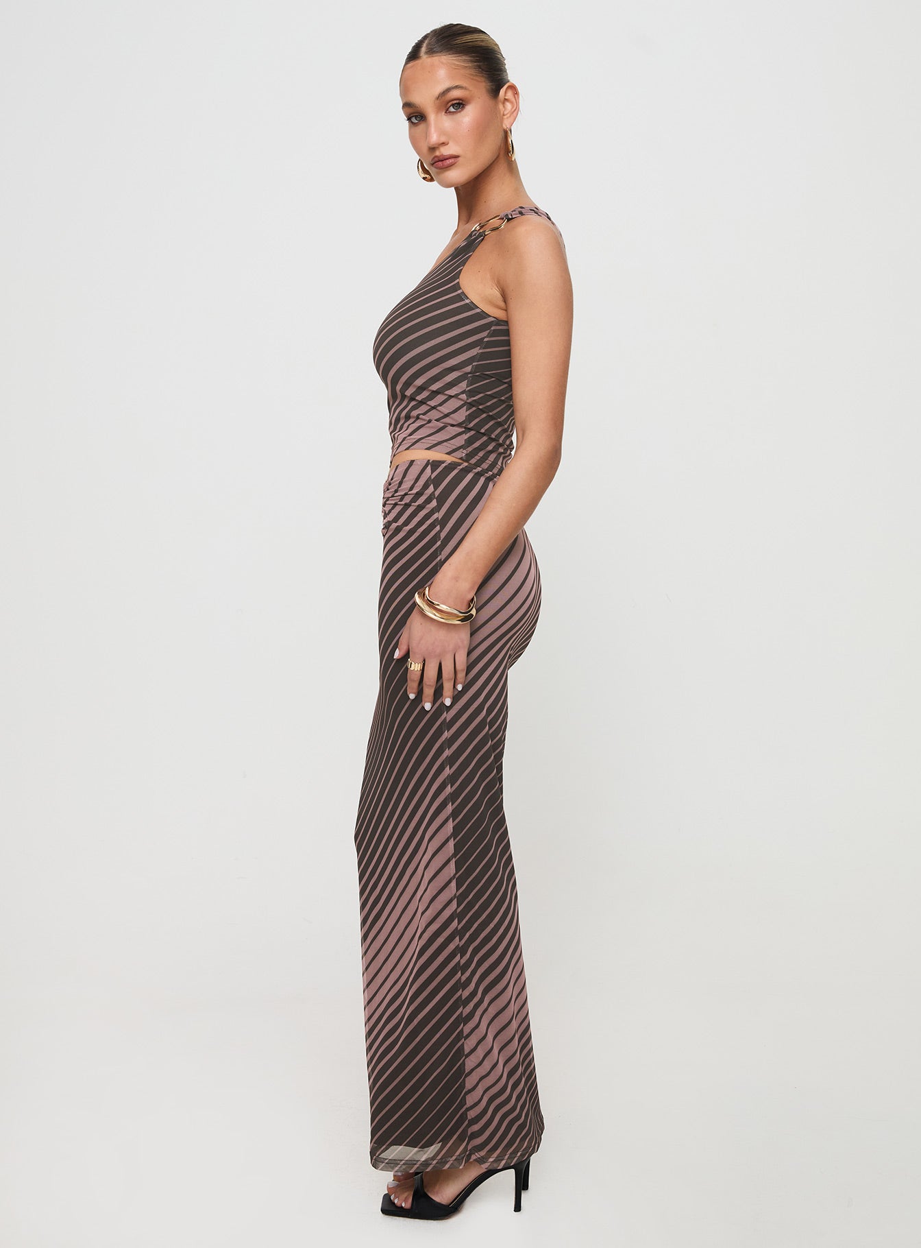 Whiley Maxi Skirt Multi Stripe - Image 4