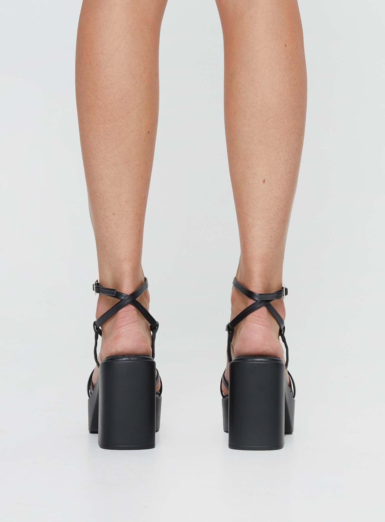 Therapy Daze Platform Heels Black - Image 4