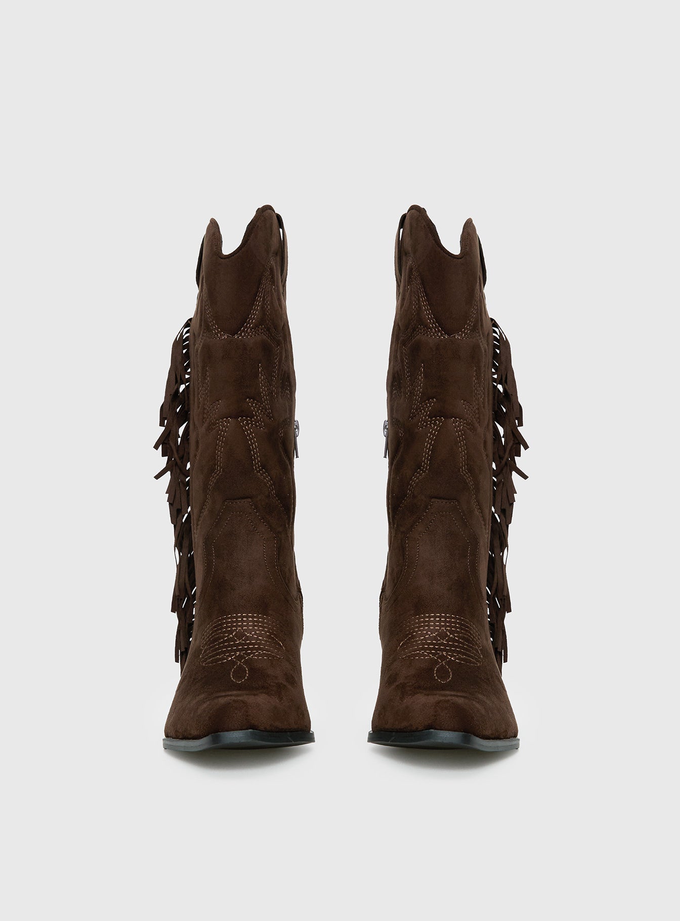 Therapy Chaos Cowboy Boots Brown - Image 3