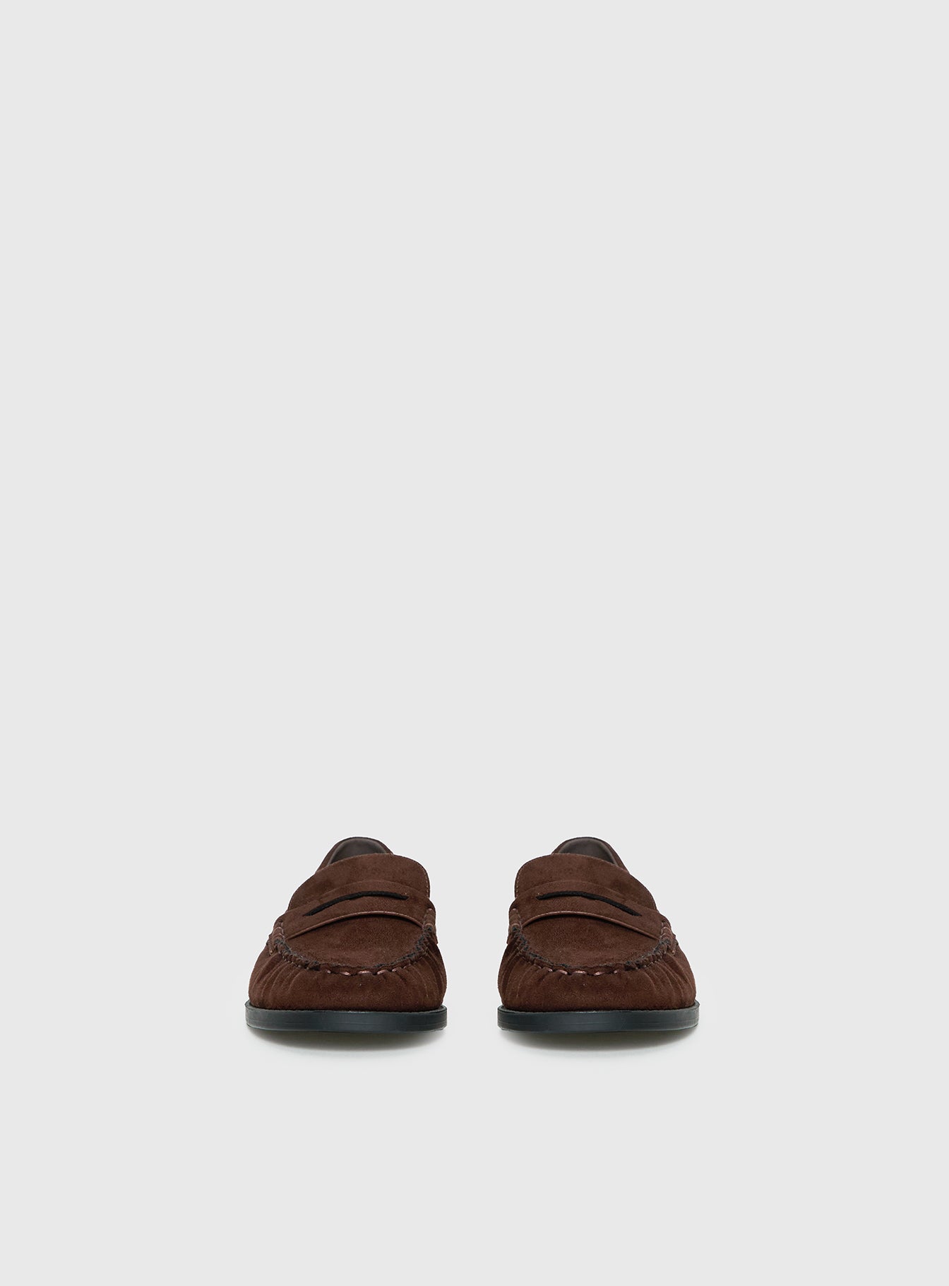 Therapy Albert Faux Suede Loafers Brown - Image 3