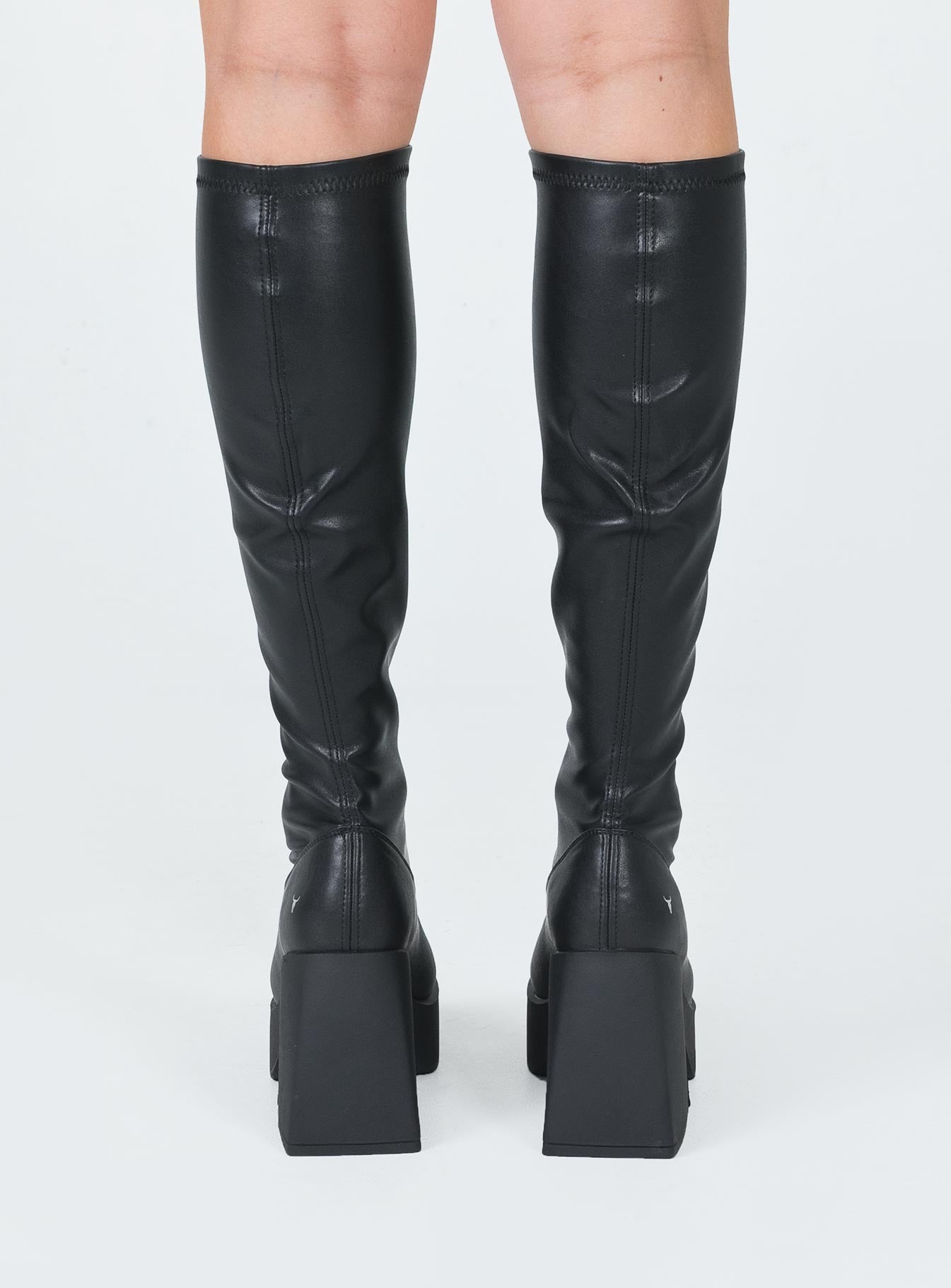 Windsor Smith Badgirls Black Stretch Sock Boots - Image 4