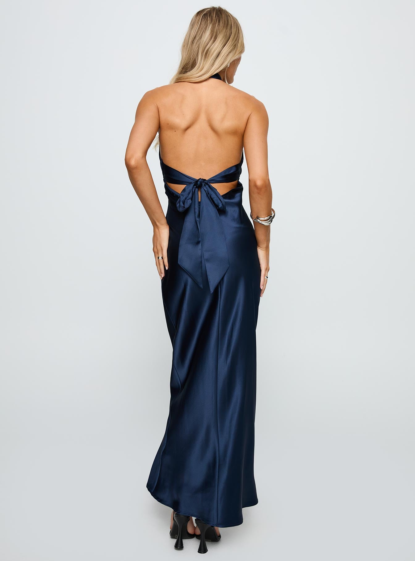 Rosaminta Halter Maxi Dress Cobalt Blue - Image 5