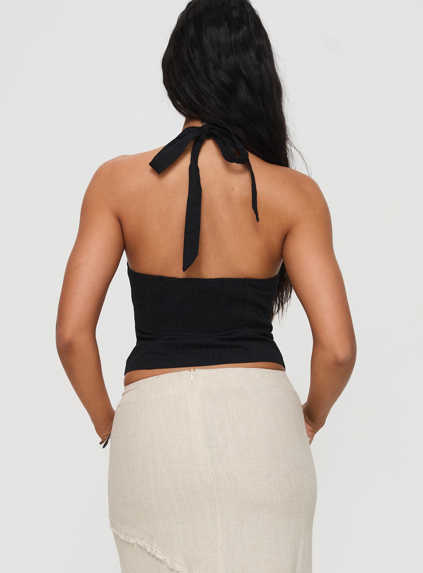 Vayda Halter Top Black - Image 4