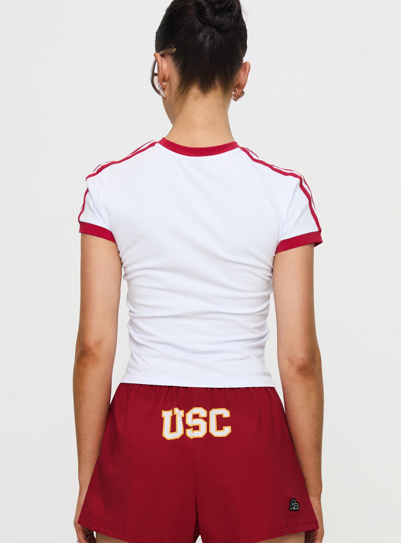 Usc Goalie Baby Tee White - Image 5