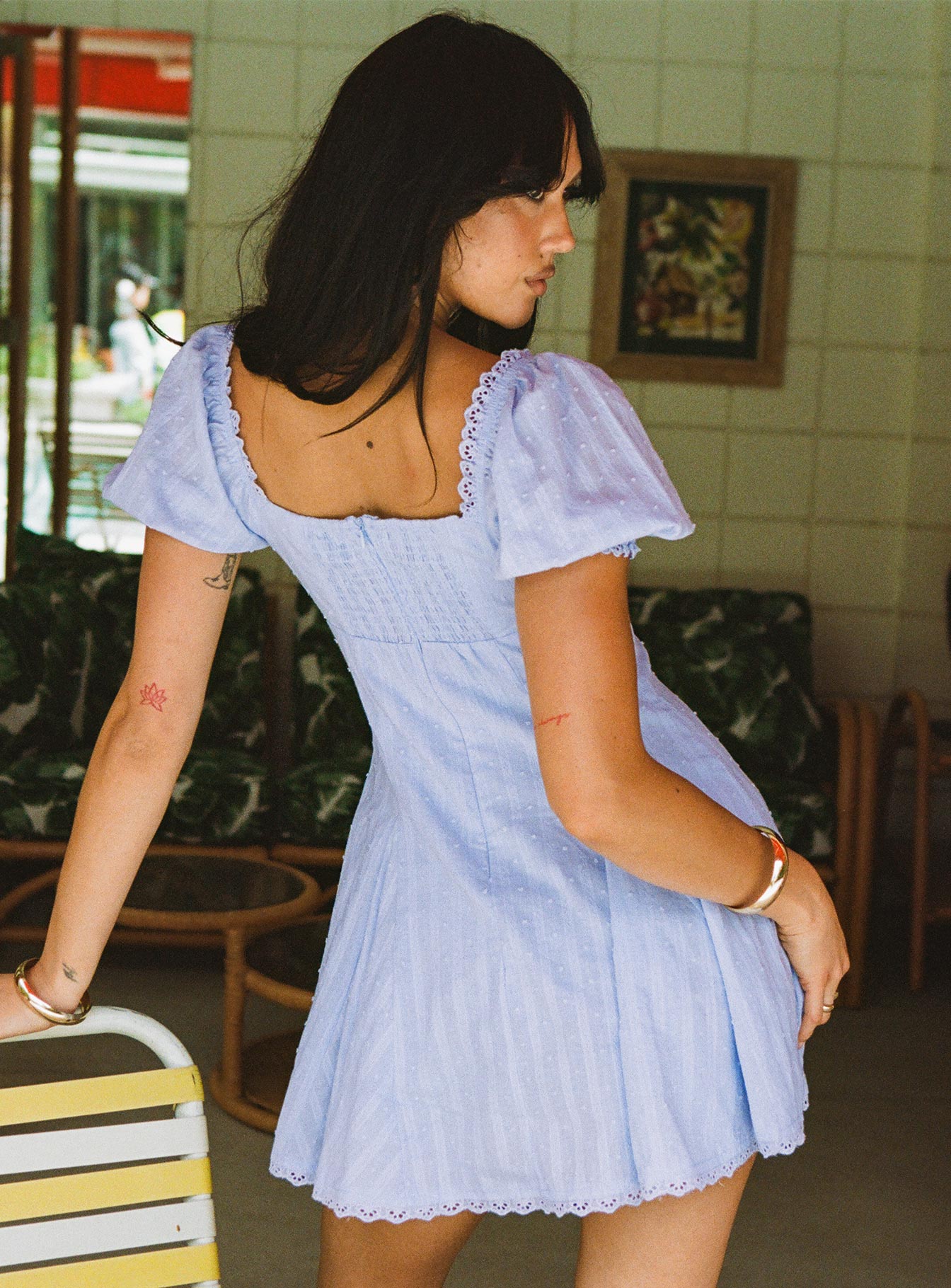Rabatia Mini Dress Blue - Image 4