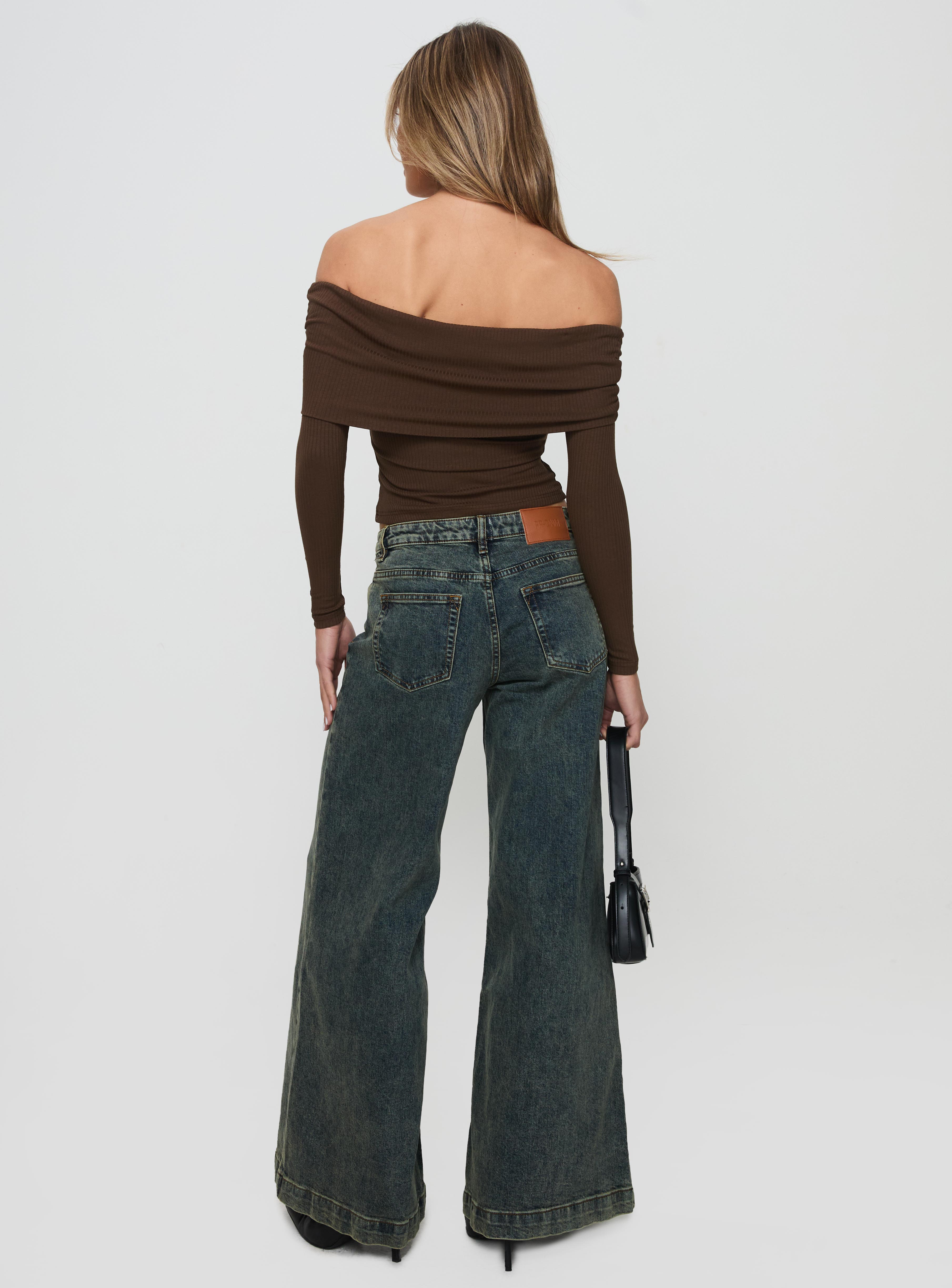 Ziggie Low Rise Baggy Jeans Antique Wash - Image 4