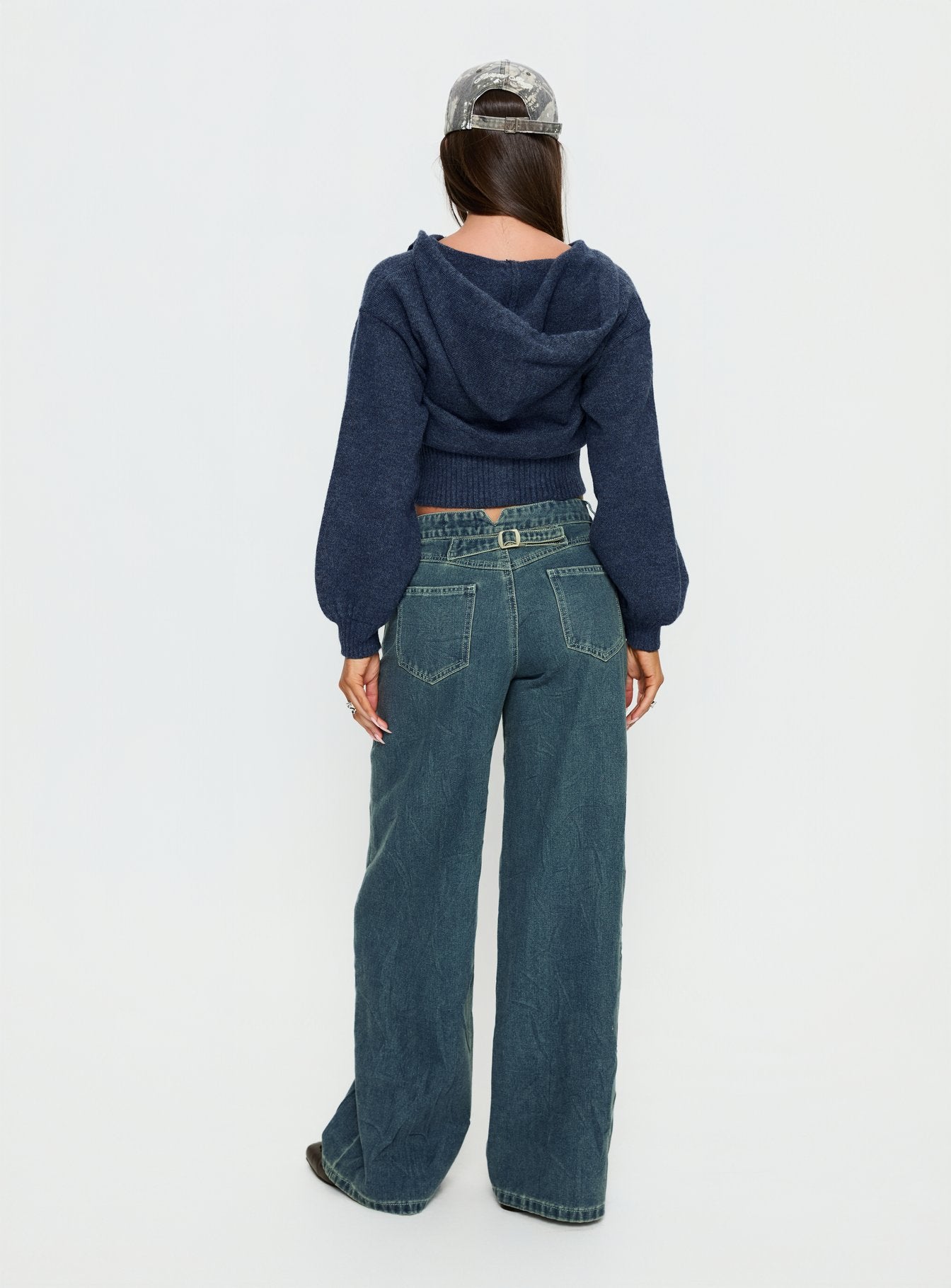 Shanna Relaxed Low Rise Jeans Acid Raw Wash - Image 5