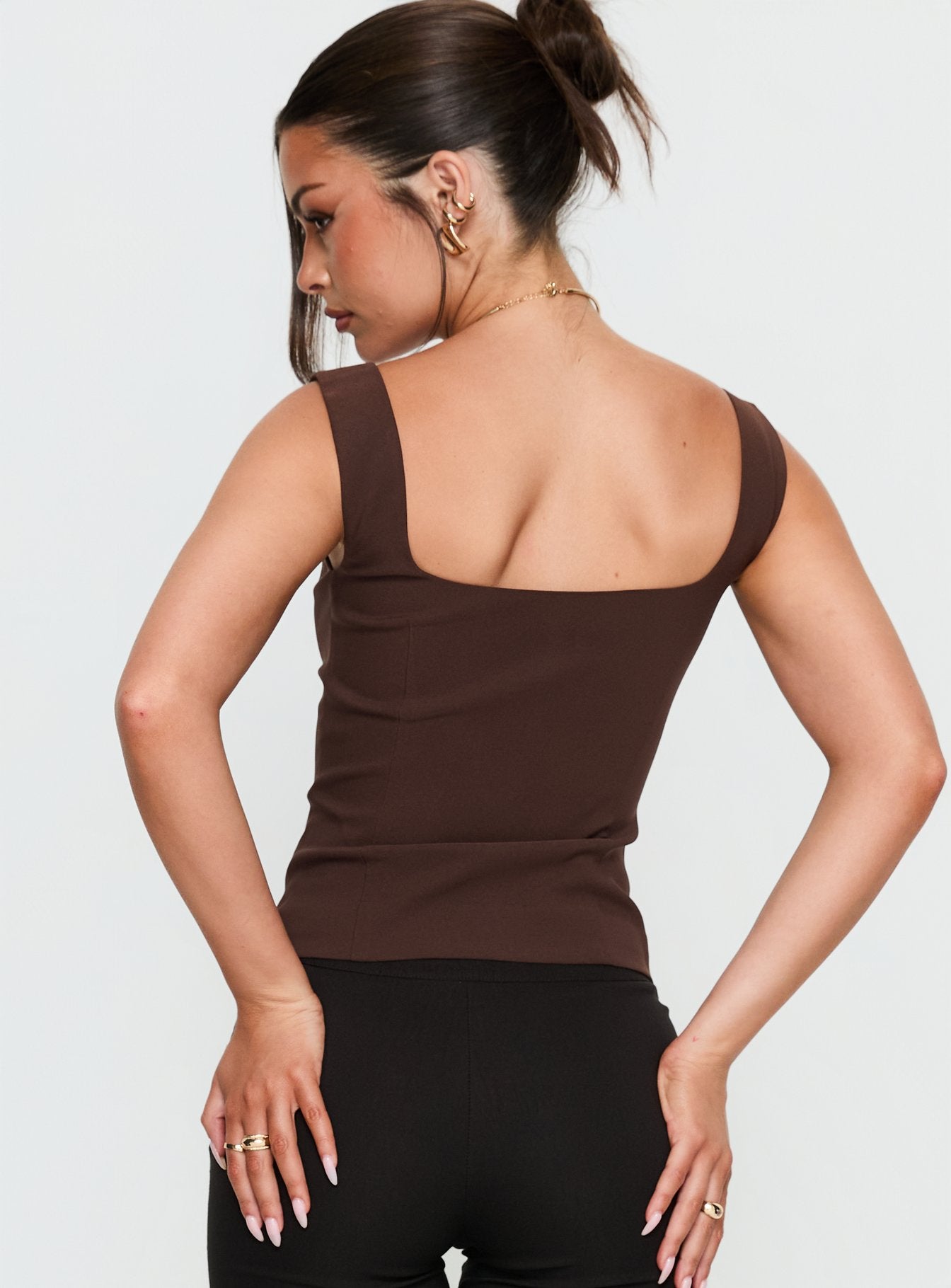 Zamie Top Chocolate - Image 4