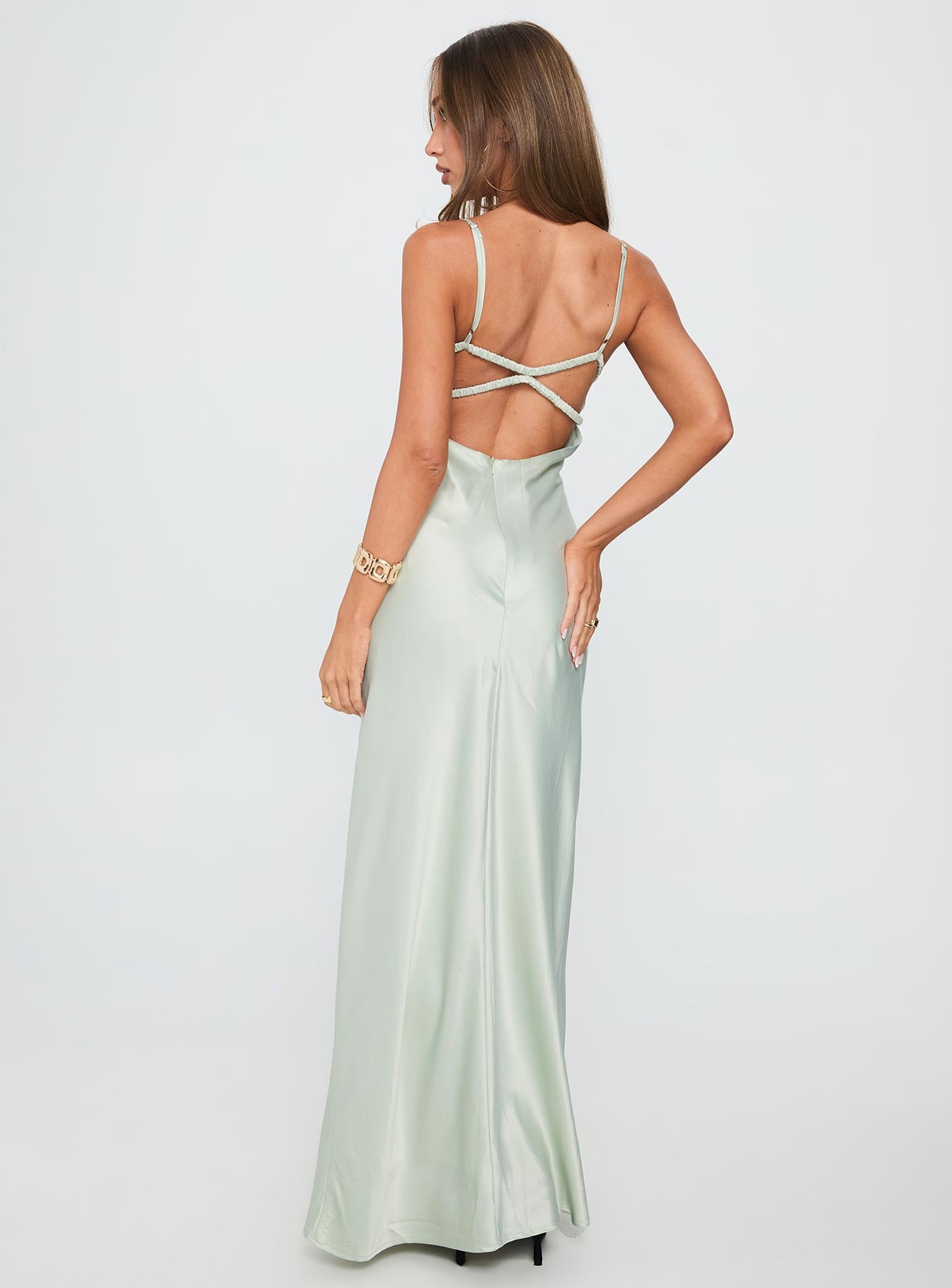 Ravia Maxi Dress Sage - Image 4