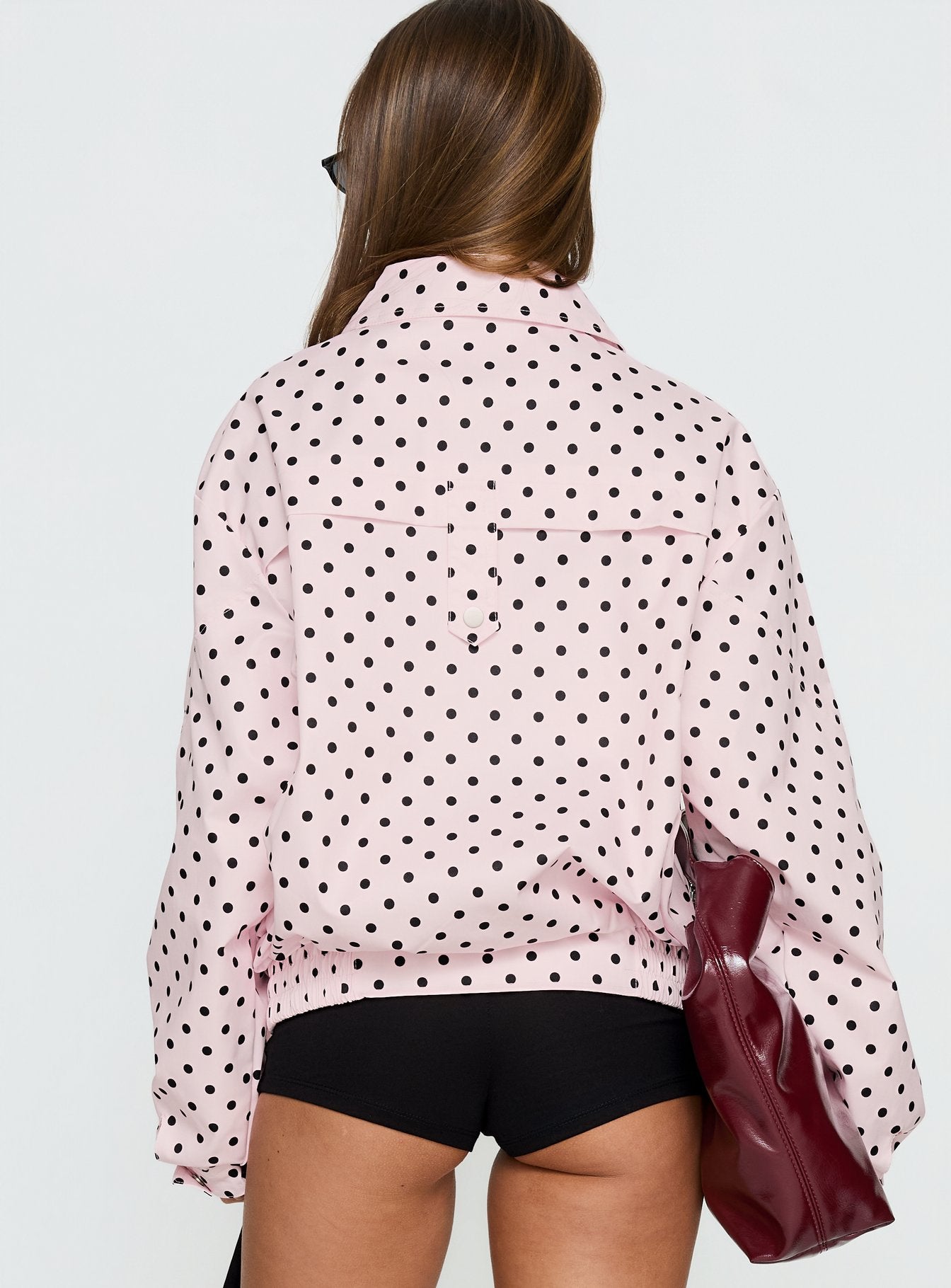 Swayer Oversized Jacket Pink Polka Dot - Image 5