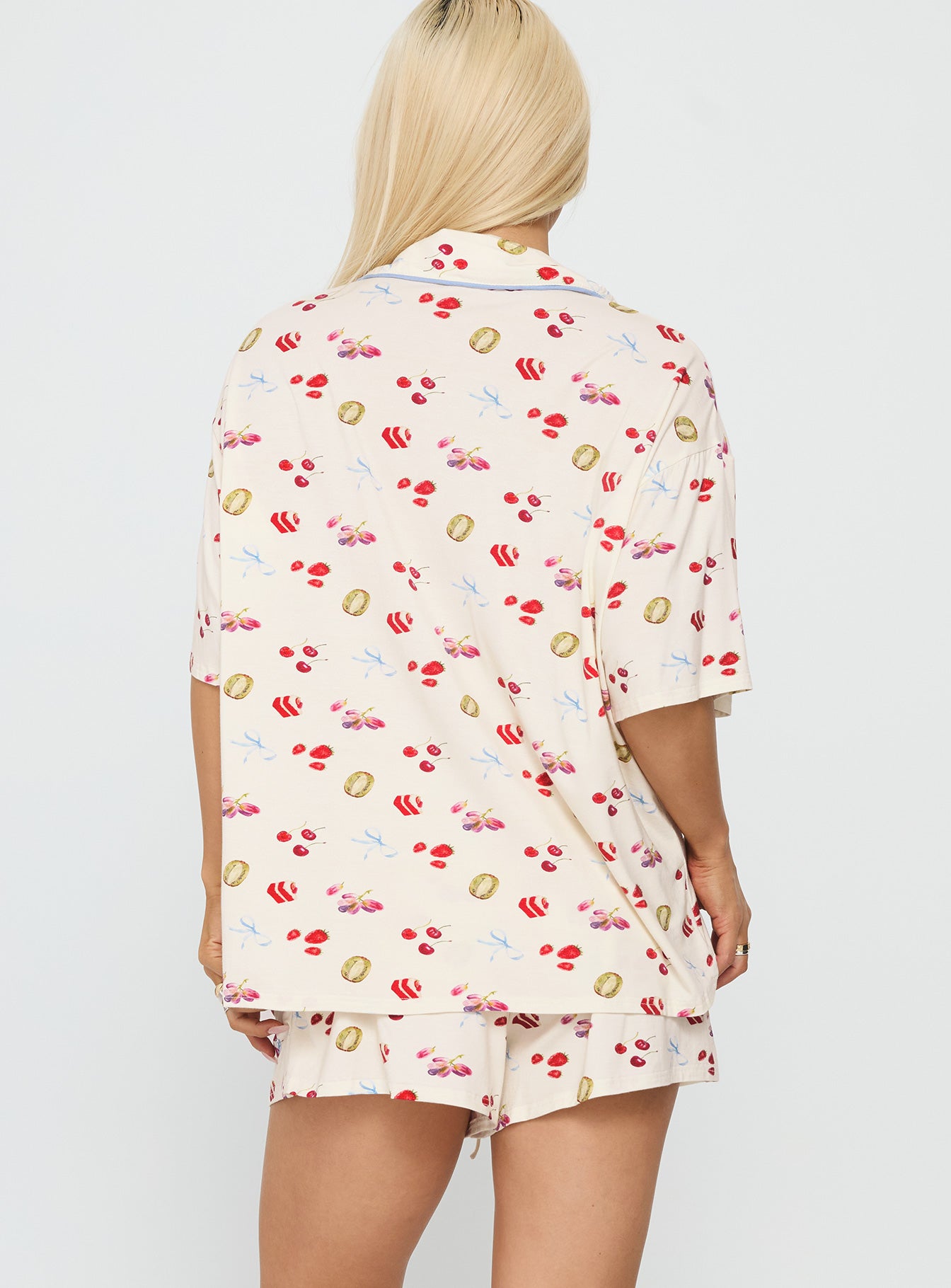 Sweet Things Button Down Sleep Set Multi - Image 5