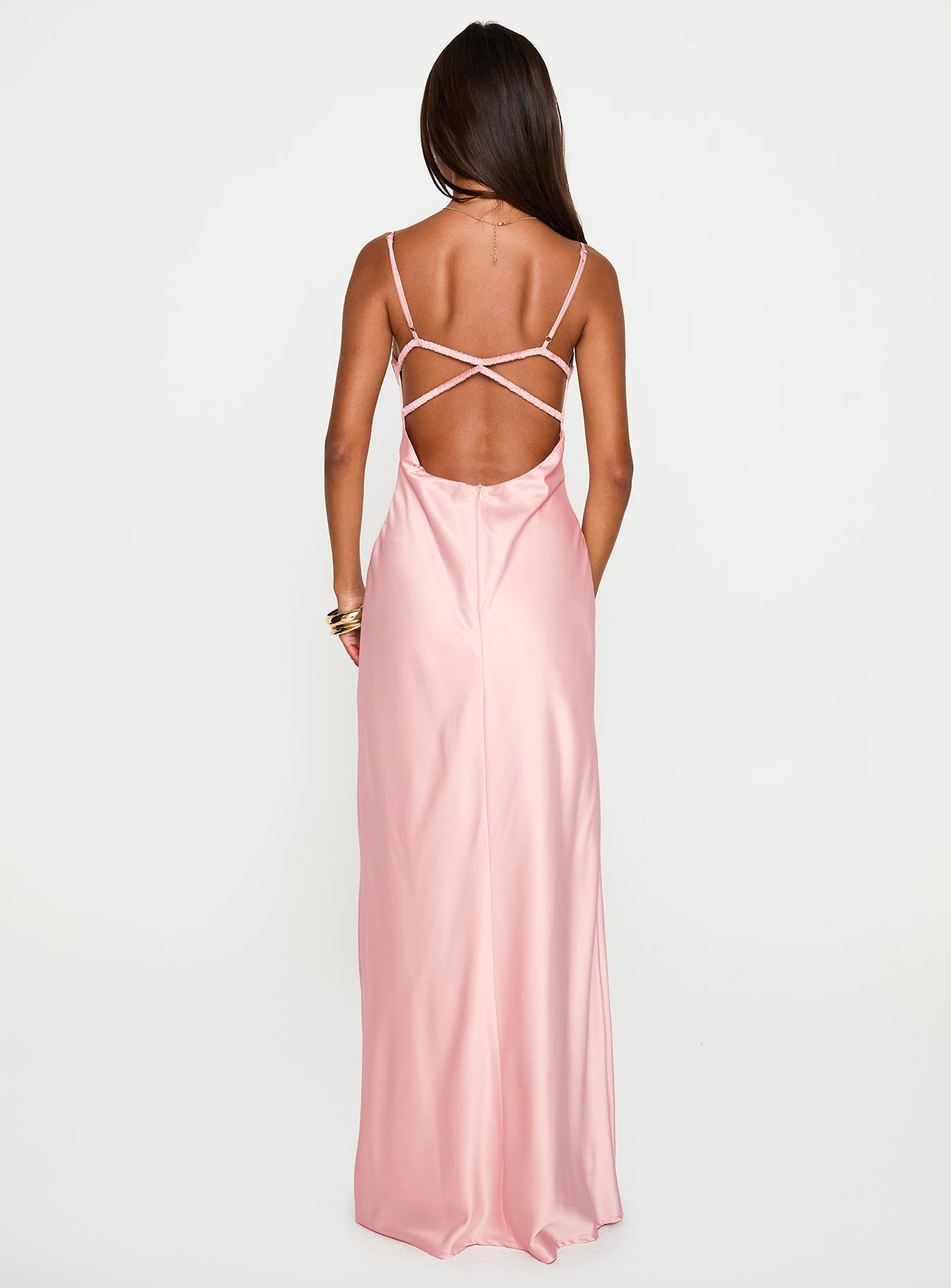 Ravia Maxi Dress Pink - Image 5