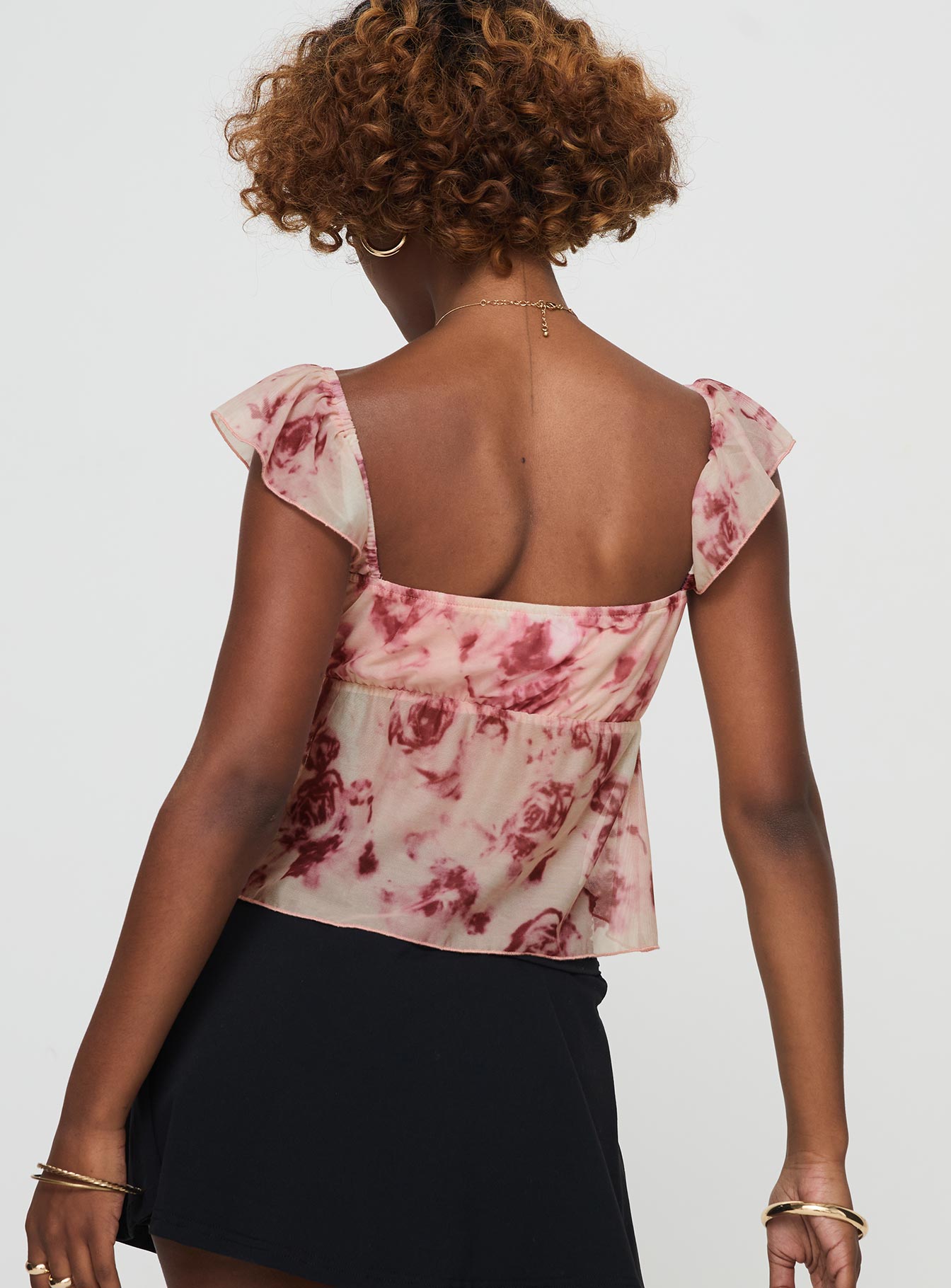 Time After Top Pink Floral - Image 5