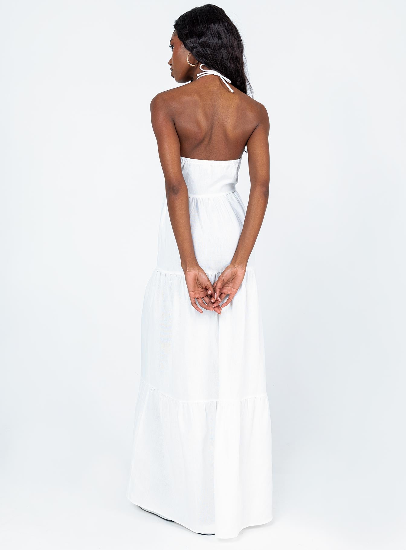 Lincoln Maxi Dress White - Image 5