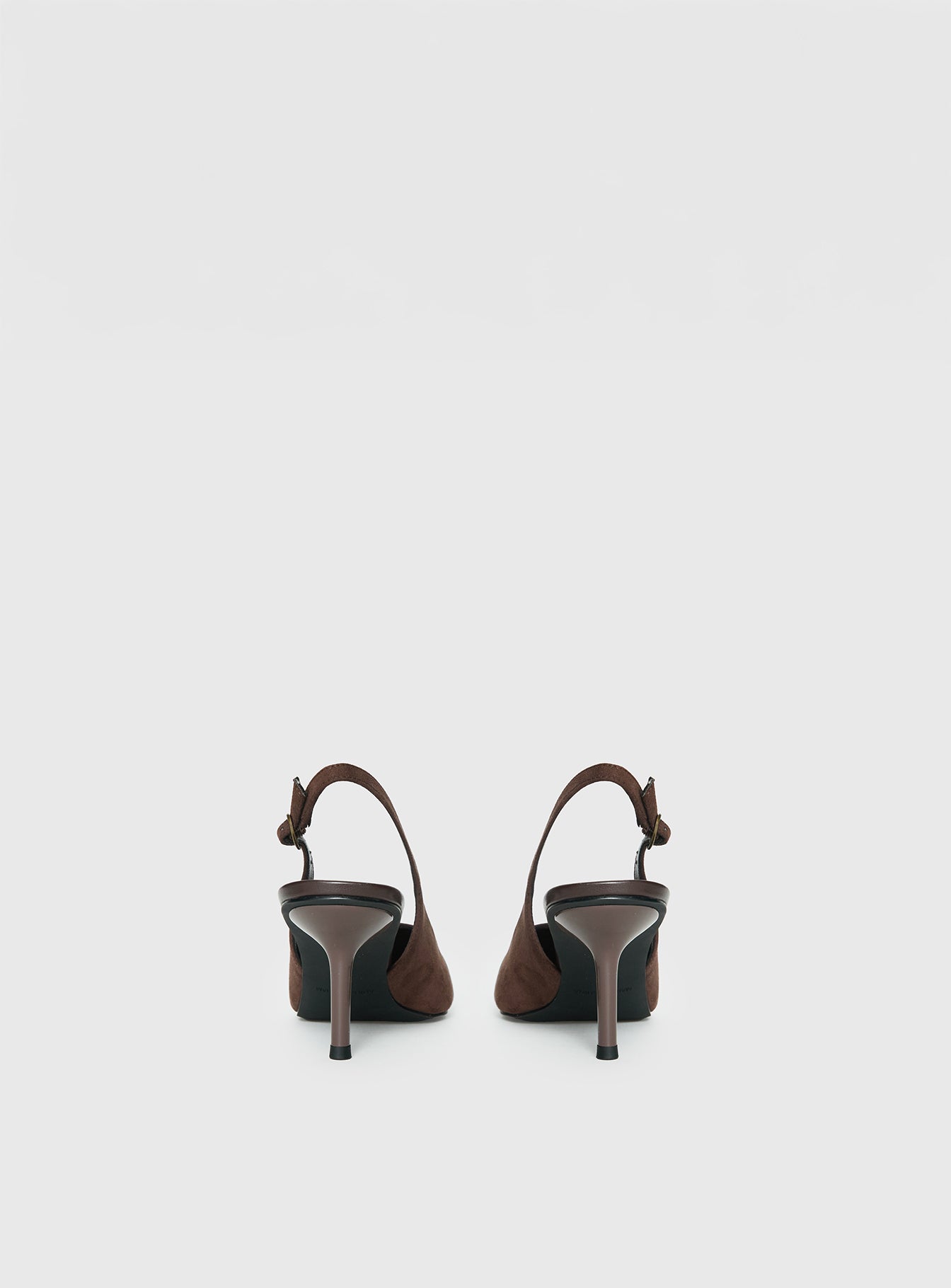 Tiptoe Slingback Heels Brown - Image 4