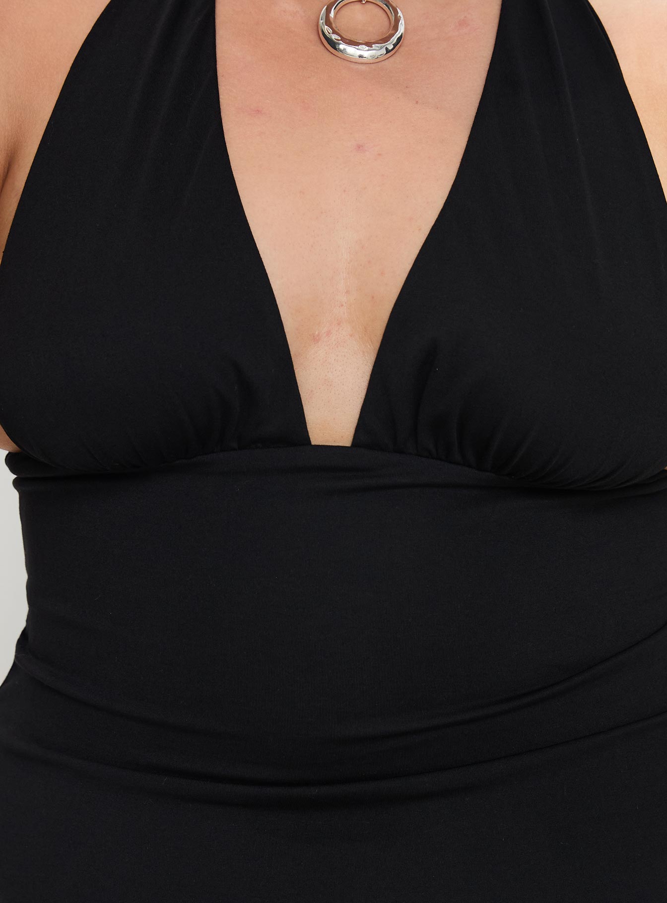 Tinisie Halter Mini Dress Black Curve - Image 6