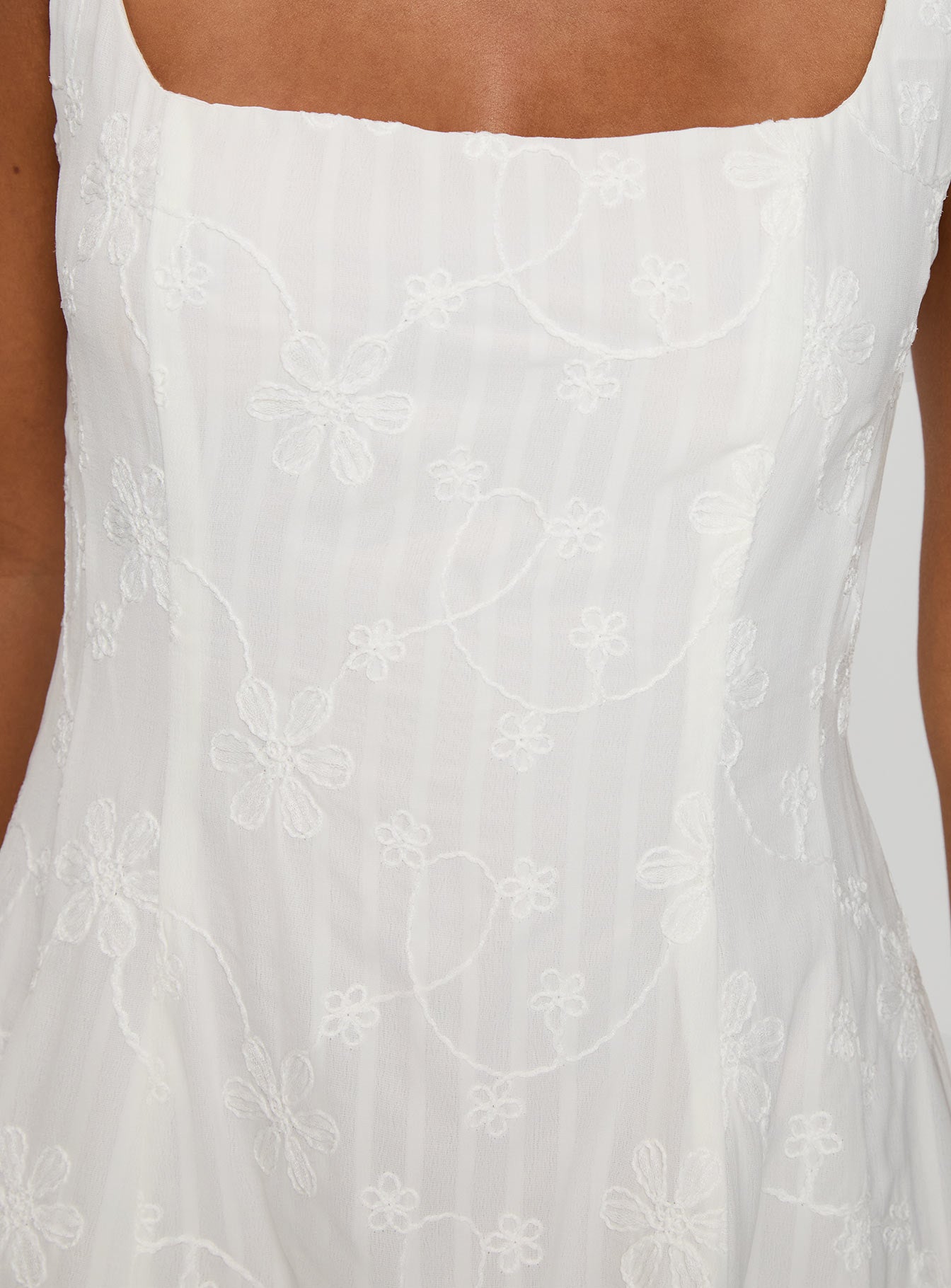 You Can Embroidered Mini Dress White - Image 6