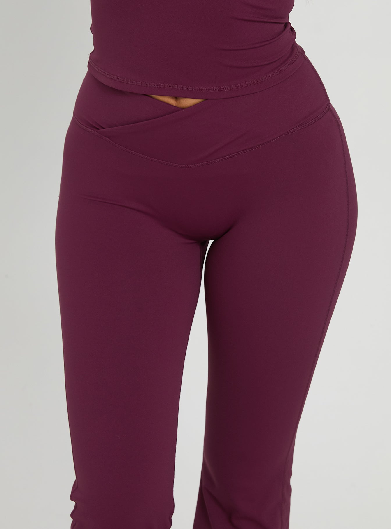 Sunday Session Active Flare Leg Pant Plum - Image 6