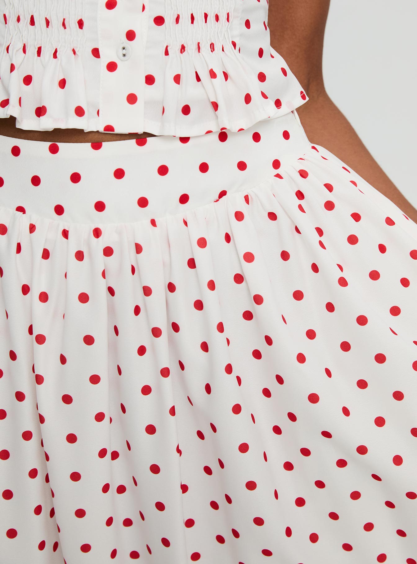 Valerio Maxi Skirt White / Red - Image 6