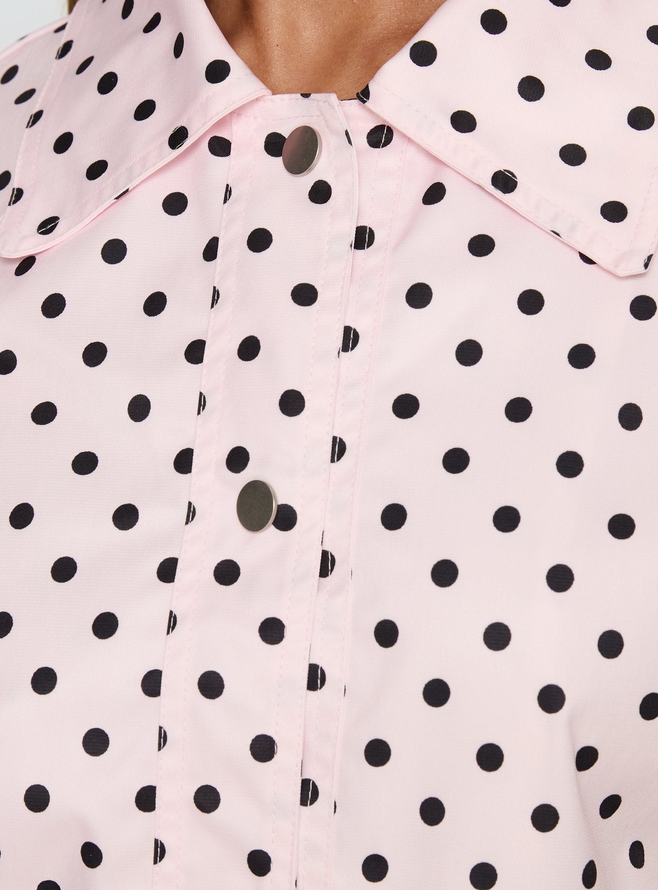 Swayer Oversized Jacket Pink Polka Dot - Image 6