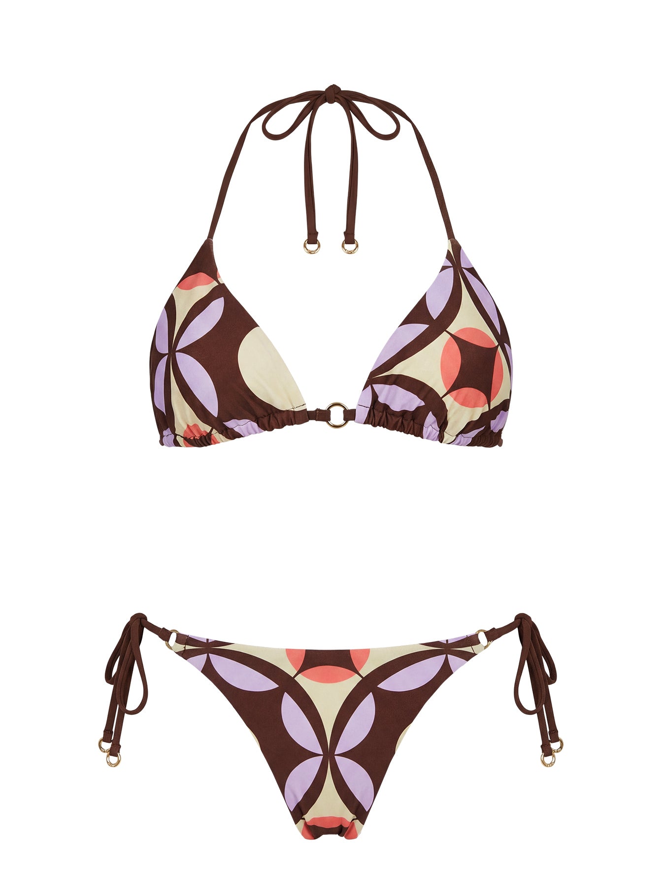 Sunburner Hardware Triangle Bikini Top Vintage Geo - Image 5