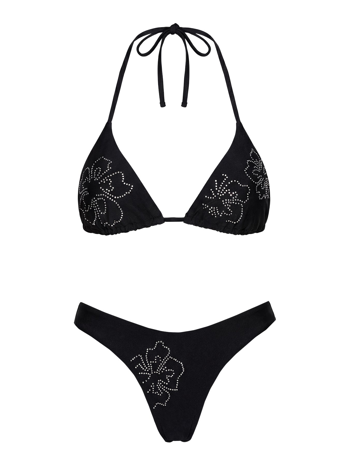 Wildfire Waves Triangle Bikini Top Black - Image 5