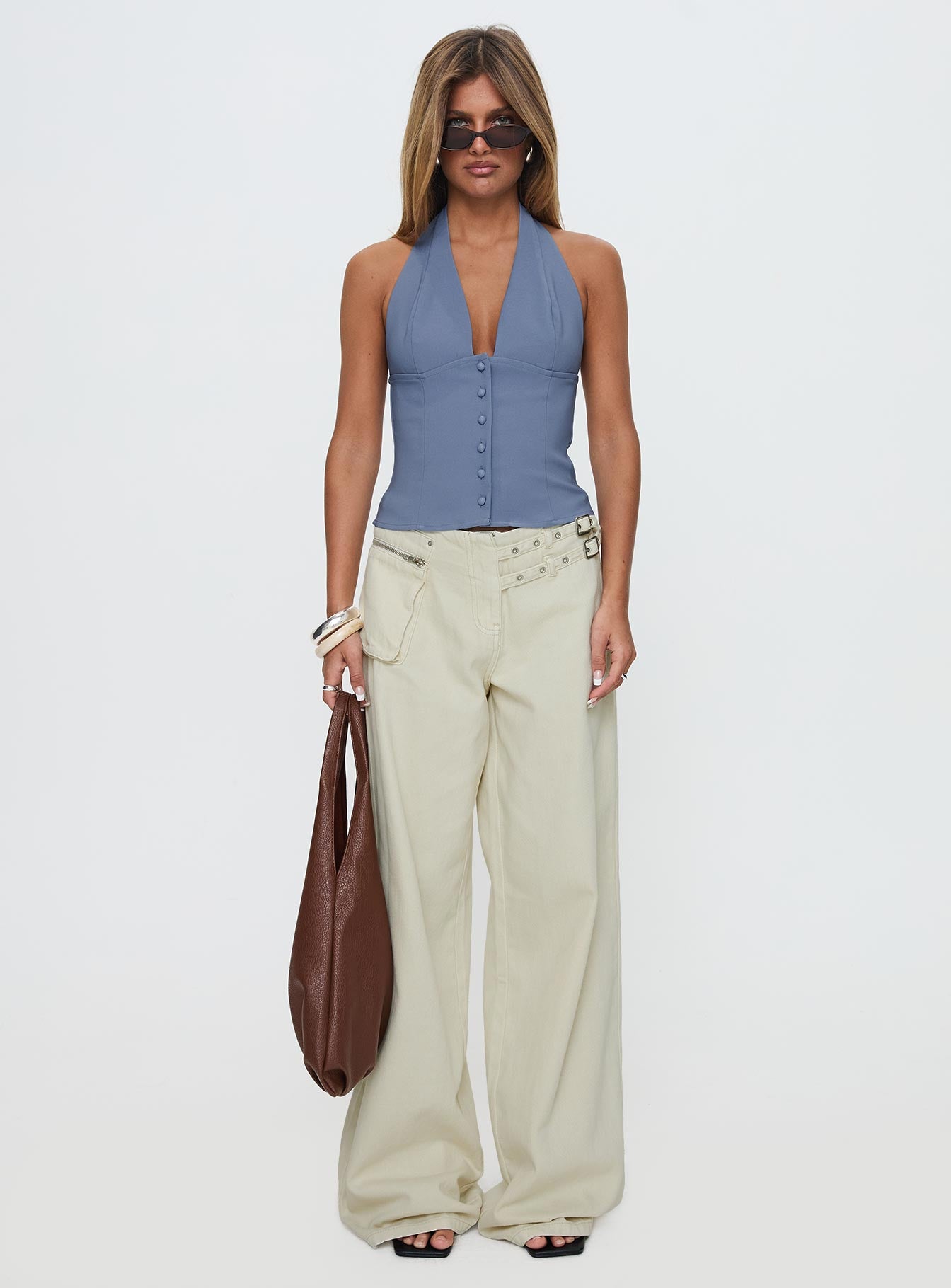 Serefina Halter Top Blue Slate - Image 7