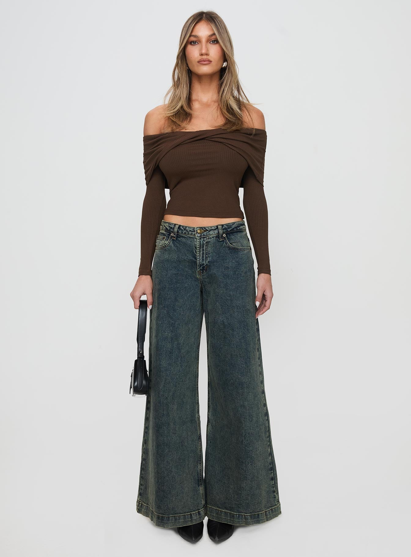 Ziggie Low Rise Baggy Jeans Antique Wash - Image 6