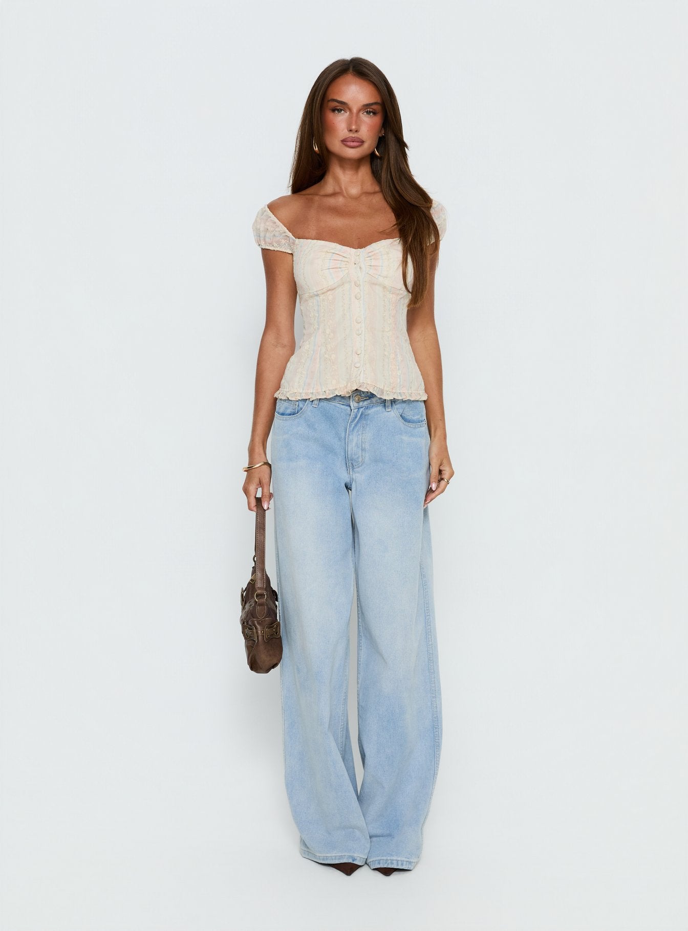 Trinitee Cap Sleeve Blouse Top Floral - Image 6