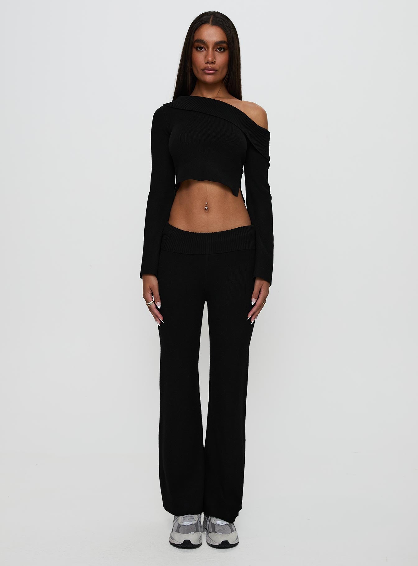 Try Me Knit Pants Black - Image 7