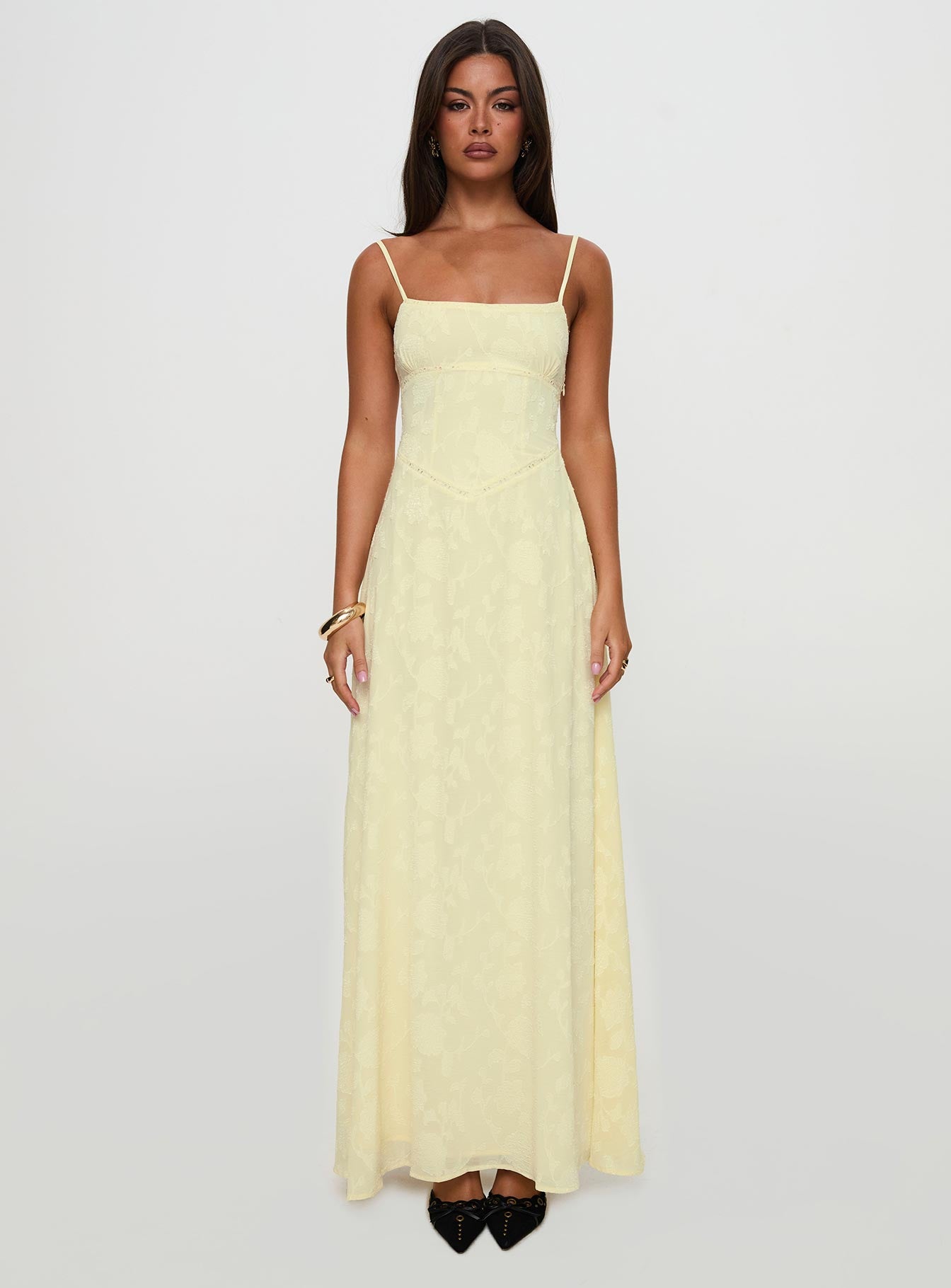 South Of France Maxi Dress Yellow - Image 14